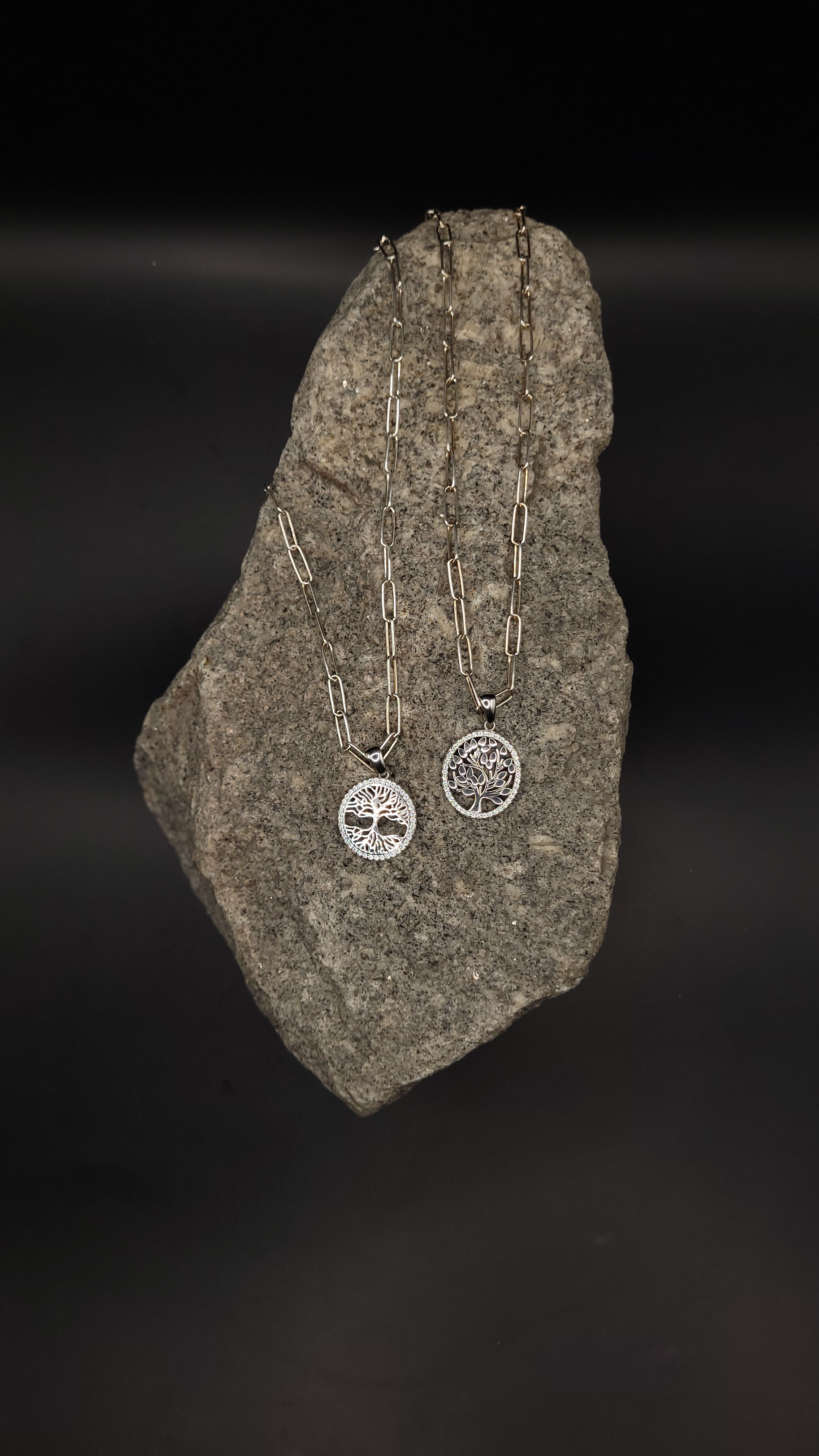 "Großgliederkette Lebensbaum" 925 Sterling Silber - bis 60 cm