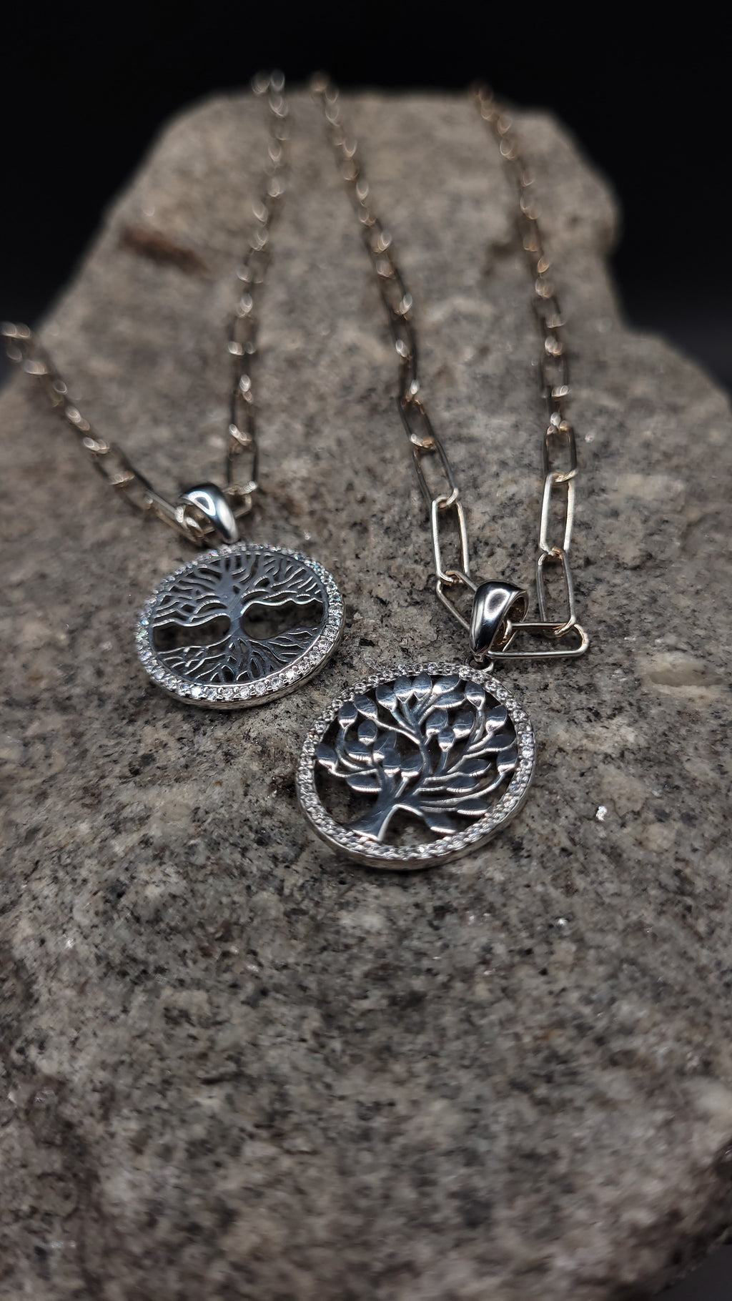 "Großgliederkette Lebensbaum" 925 Sterling Silber - bis 60 cm