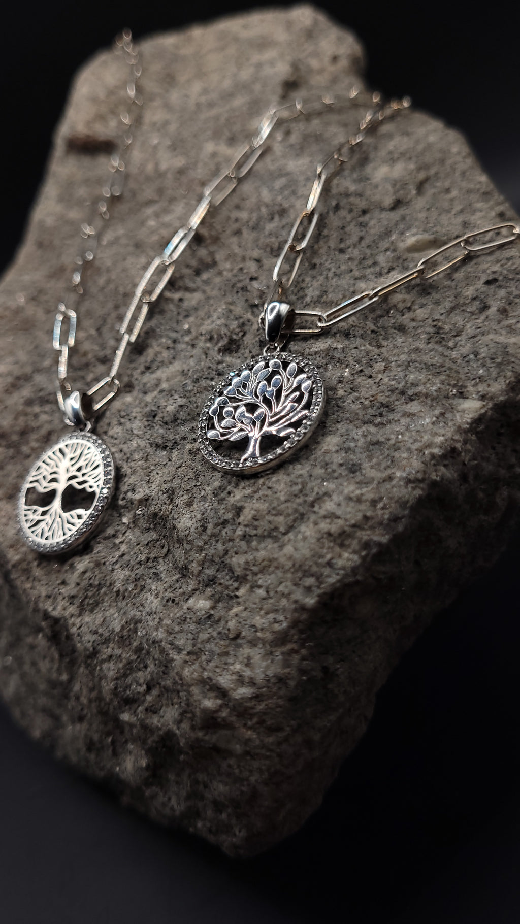 "Großgliederkette Lebensbaum" 925 Sterling Silber - bis 60 cm