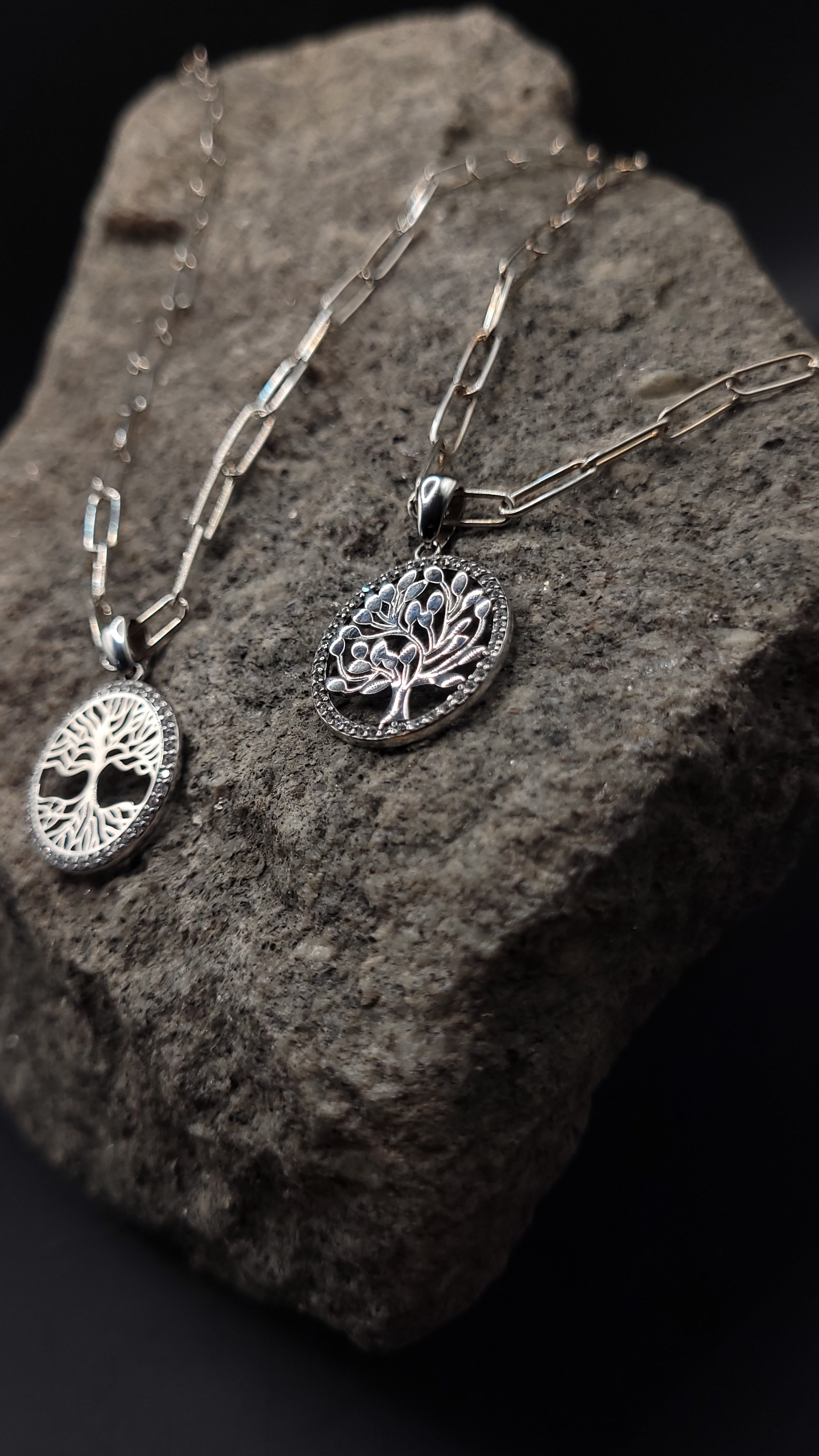 "Großgliederkette Lebensbaum" 925 Sterling Silber - bis 60 cm