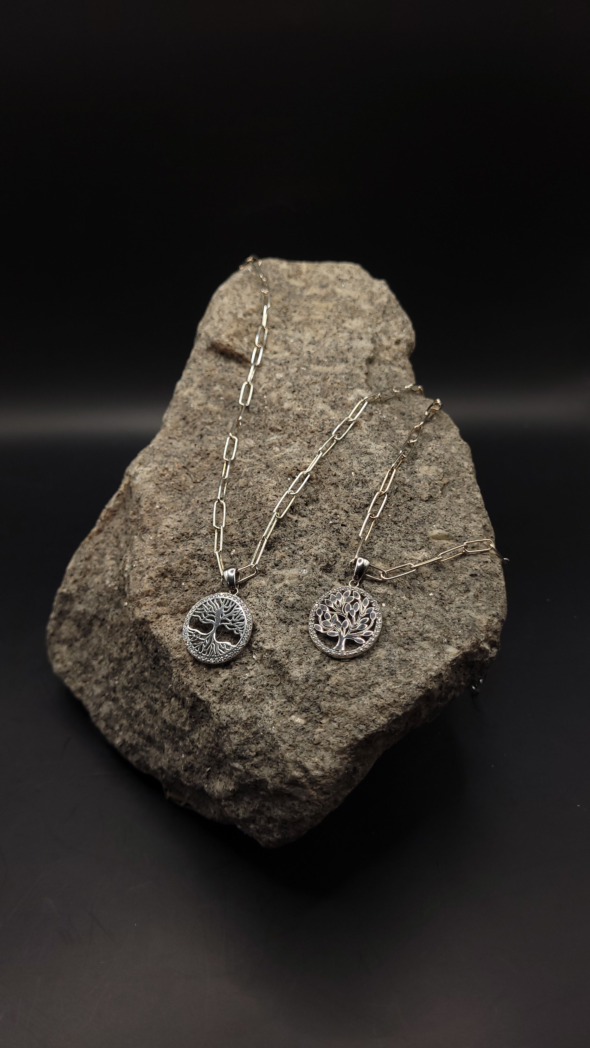 "Großgliederkette Lebensbaum" 925 Sterling Silber - bis 60 cm