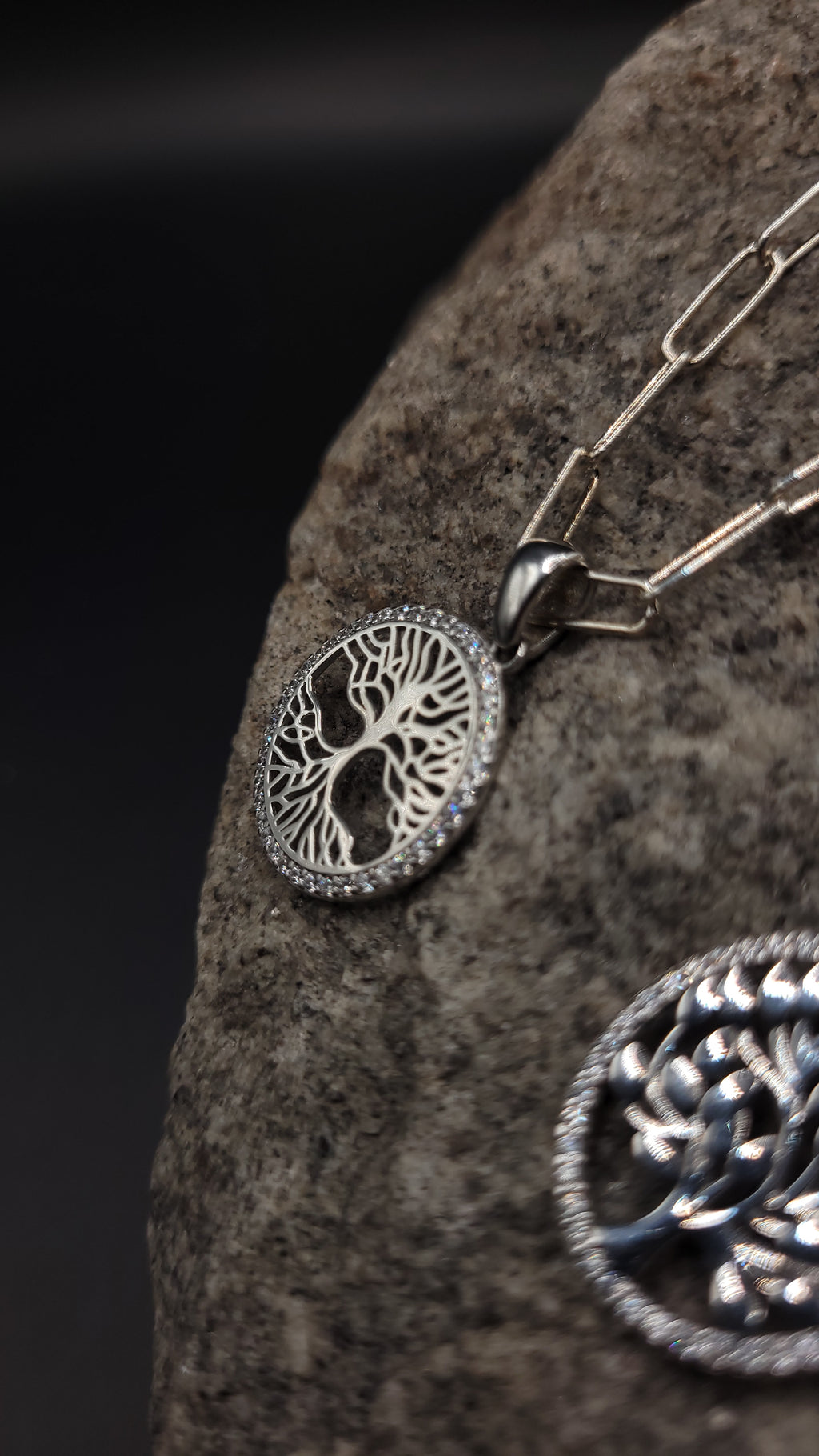 "Großgliederkette Lebensbaum" 925 Sterling Silber - bis 60 cm