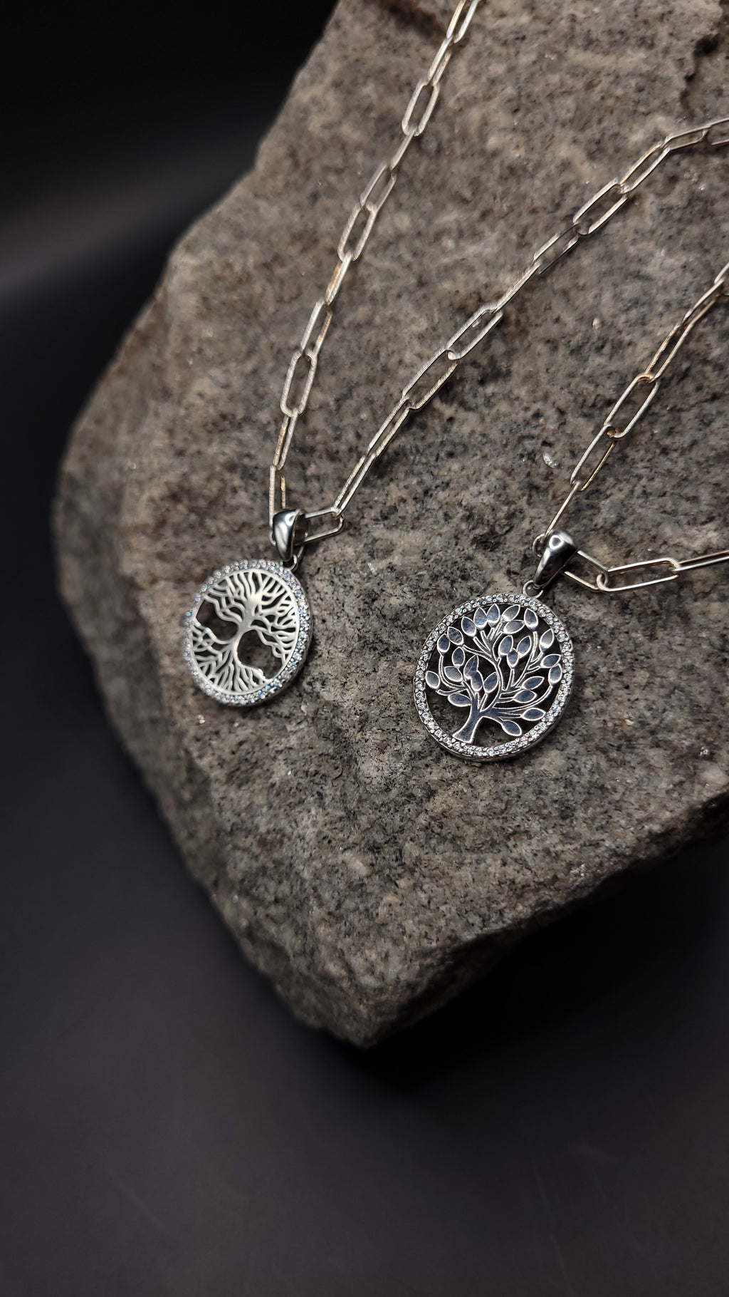 "Großgliederkette Lebensbaum" 925 Sterling Silber - bis 60 cm