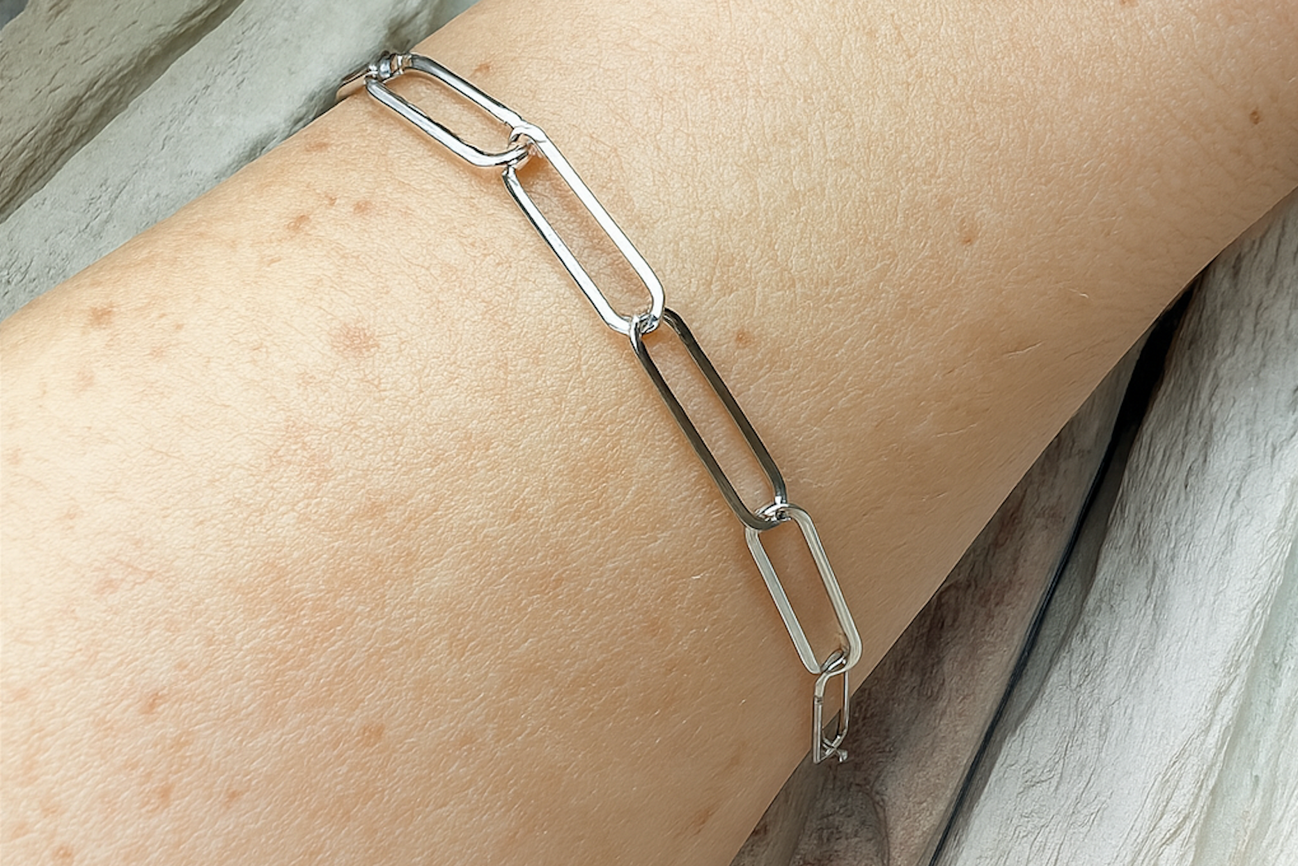 Edles Großglieder-Armband "zeitlose Eleganz" 925 Sterling Silber - ab 17 cm