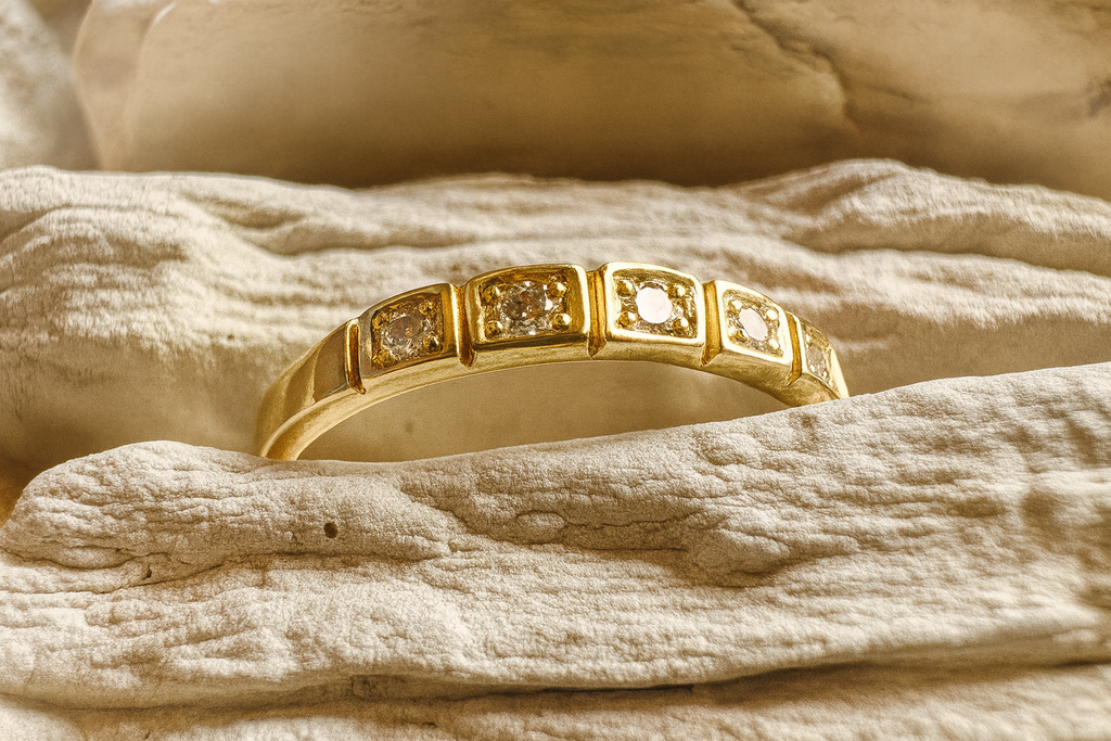 Luxus Diamondring / Verlobungsring „Memoire-Ring“  – 585er Gold - Nr. 54 (14)