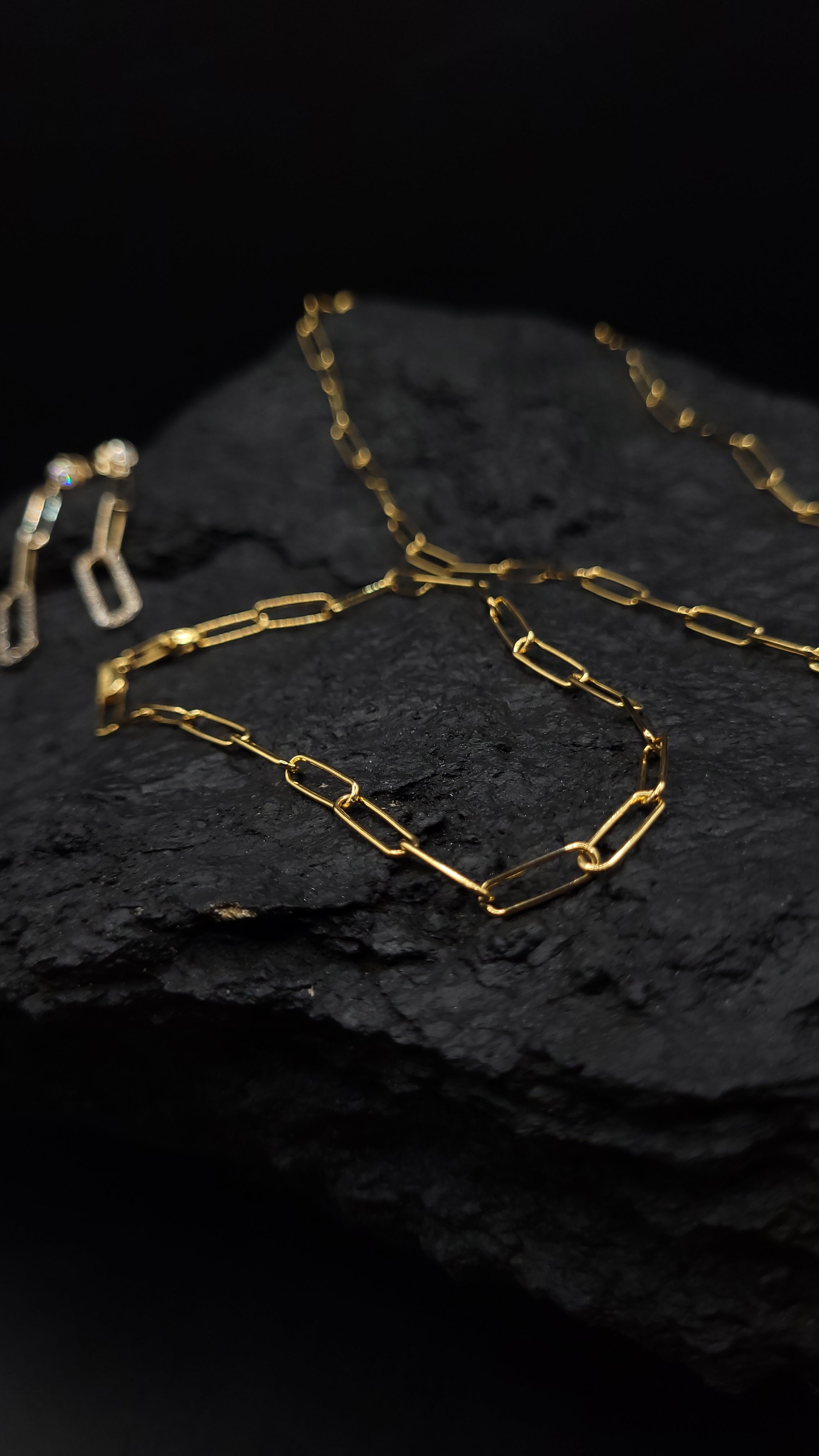 Edles Großglieder-Set "zeitlose Eleganz" 925 Sterling Silber inkl. Vergoldung - unisex