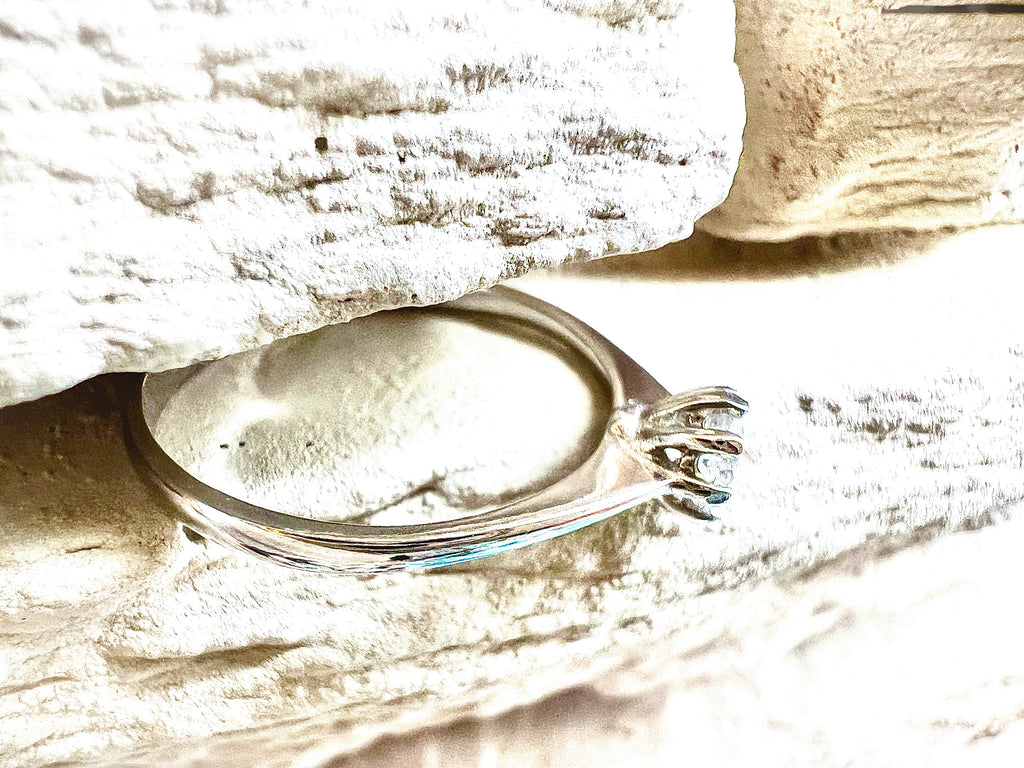 Luxus Diamondring / Verlobungsring „Classic“  – 585er Weißgold - Nr. 53 (13)