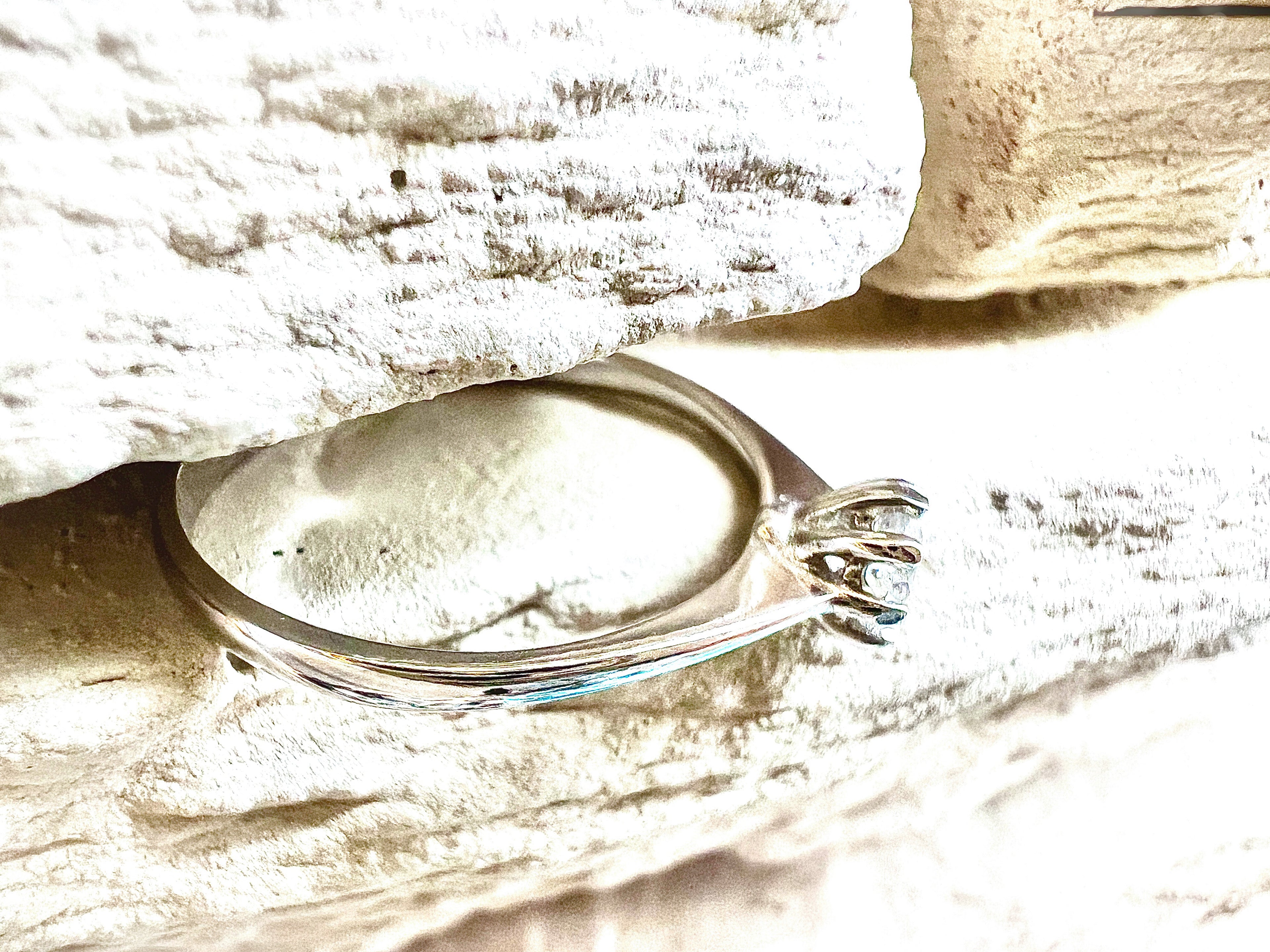 Luxus Diamondring / Verlobungsring „Classic“  – 585er Weißgold - Nr. 53 (13)