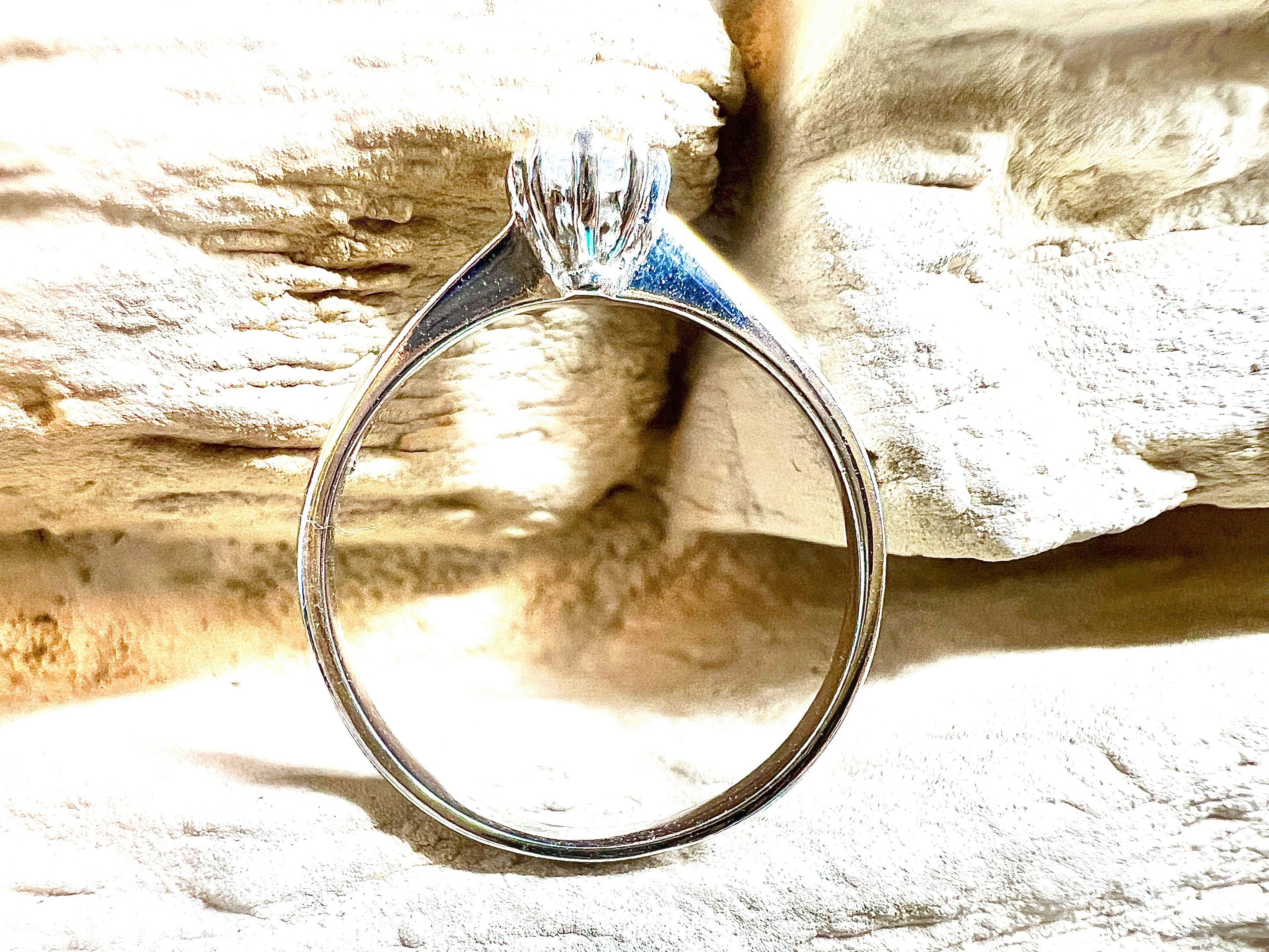 Luxus Diamondring / Verlobungsring „Classic“  – 585er Weißgold - Nr. 53 (13)