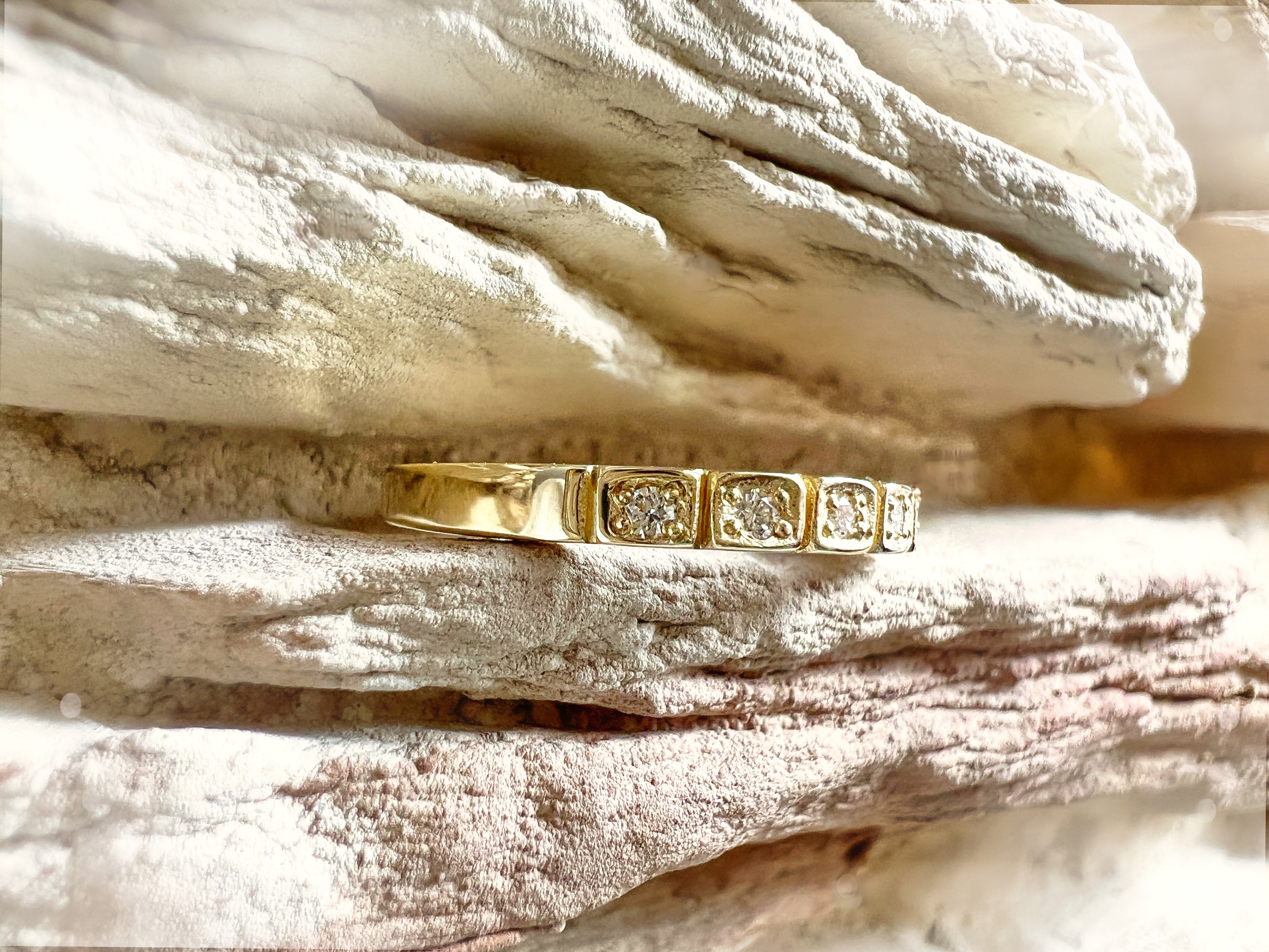 Luxus Diamondring / Verlobungsring „Memoire-Ring“  – 585er Gold - Nr. 54 (14)