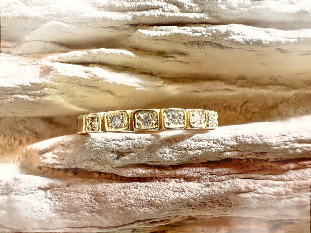 Luxus Diamondring / Verlobungsring „Memoire-Ring“  – 585er Gold - Nr. 54 (14)