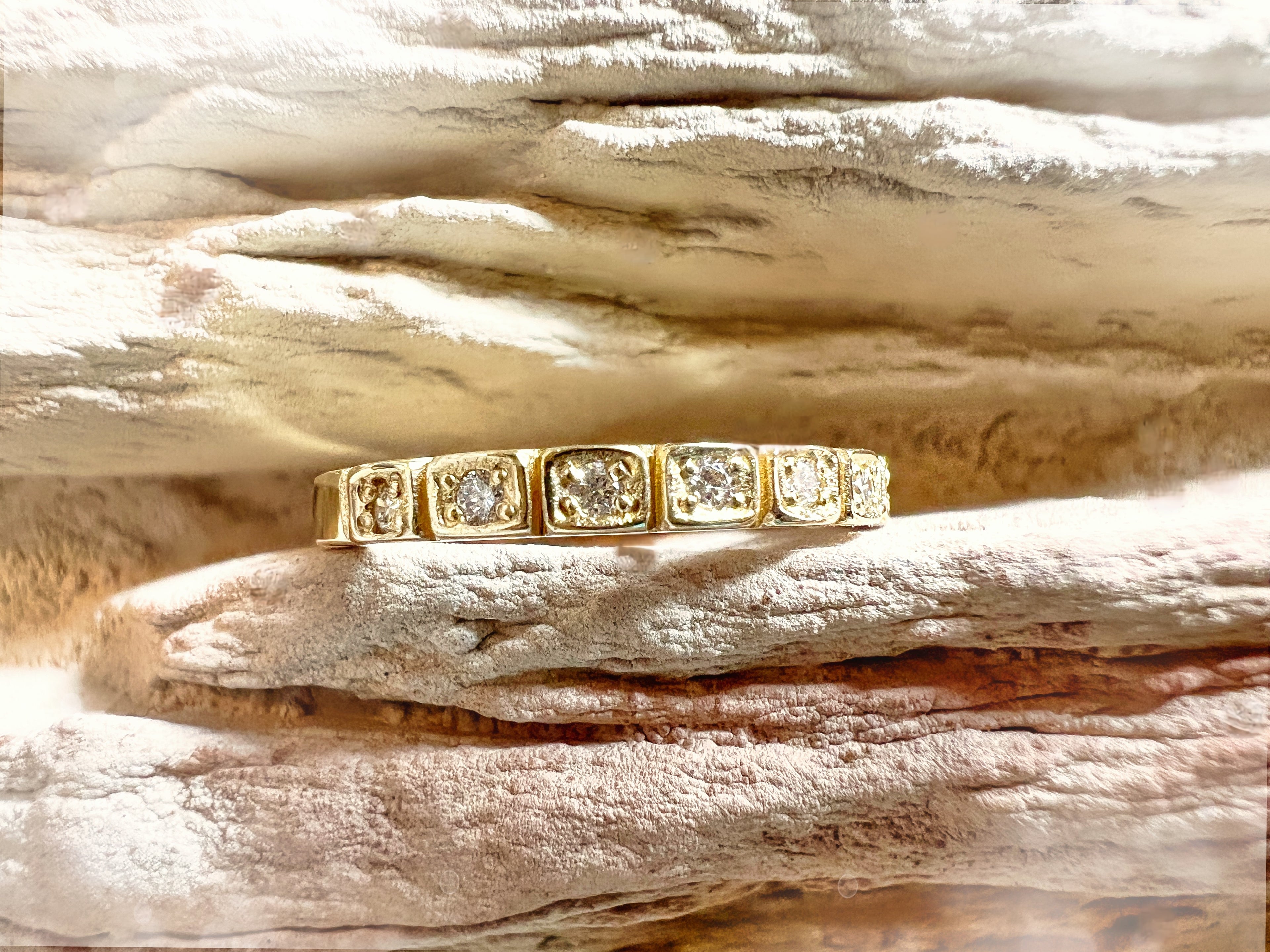 Luxus Diamondring / Verlobungsring „Memoire-Ring“  – 585er Gold - Nr. 54 (14)