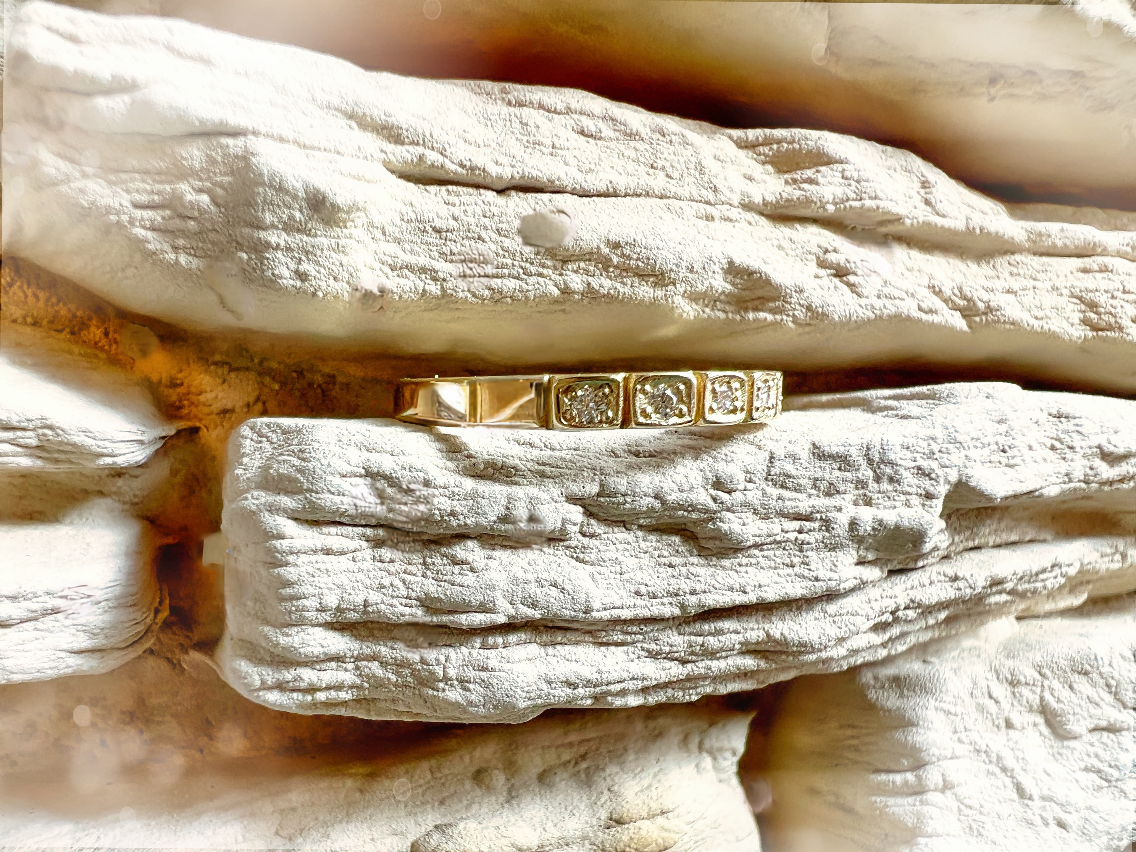 Luxus Diamondring / Verlobungsring „Memoire-Ring“  – 585er Gold - Nr. 54 (14)