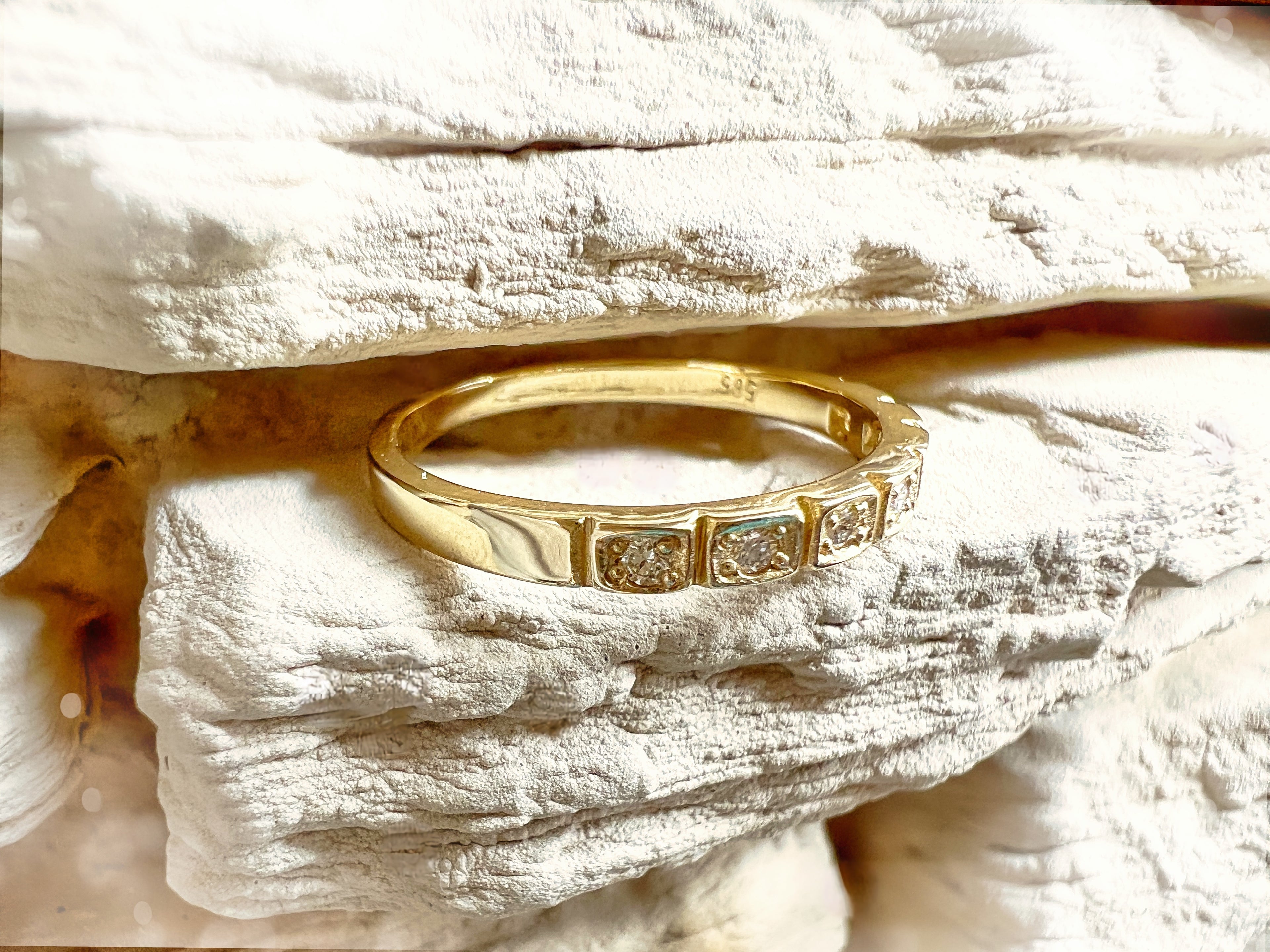 Luxus Diamondring / Verlobungsring „Memoire-Ring“  – 585er Gold - Nr. 54 (14)