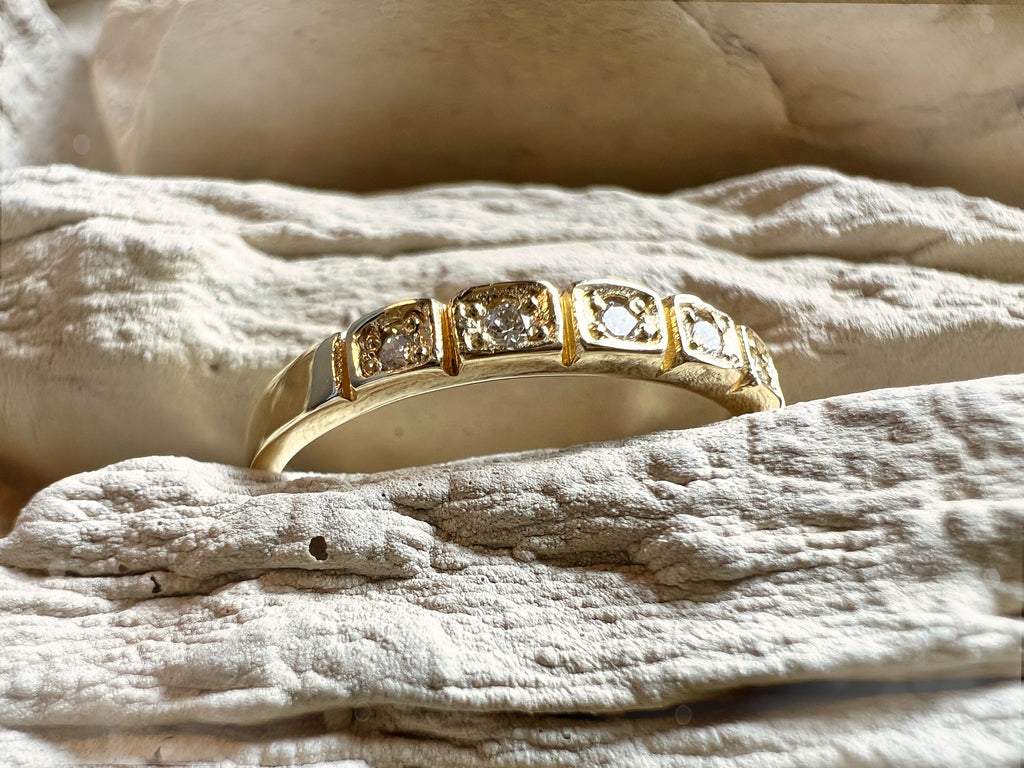 Luxus Diamondring / Verlobungsring „Memoire-Ring“  – 585er Gold - Nr. 54 (14)