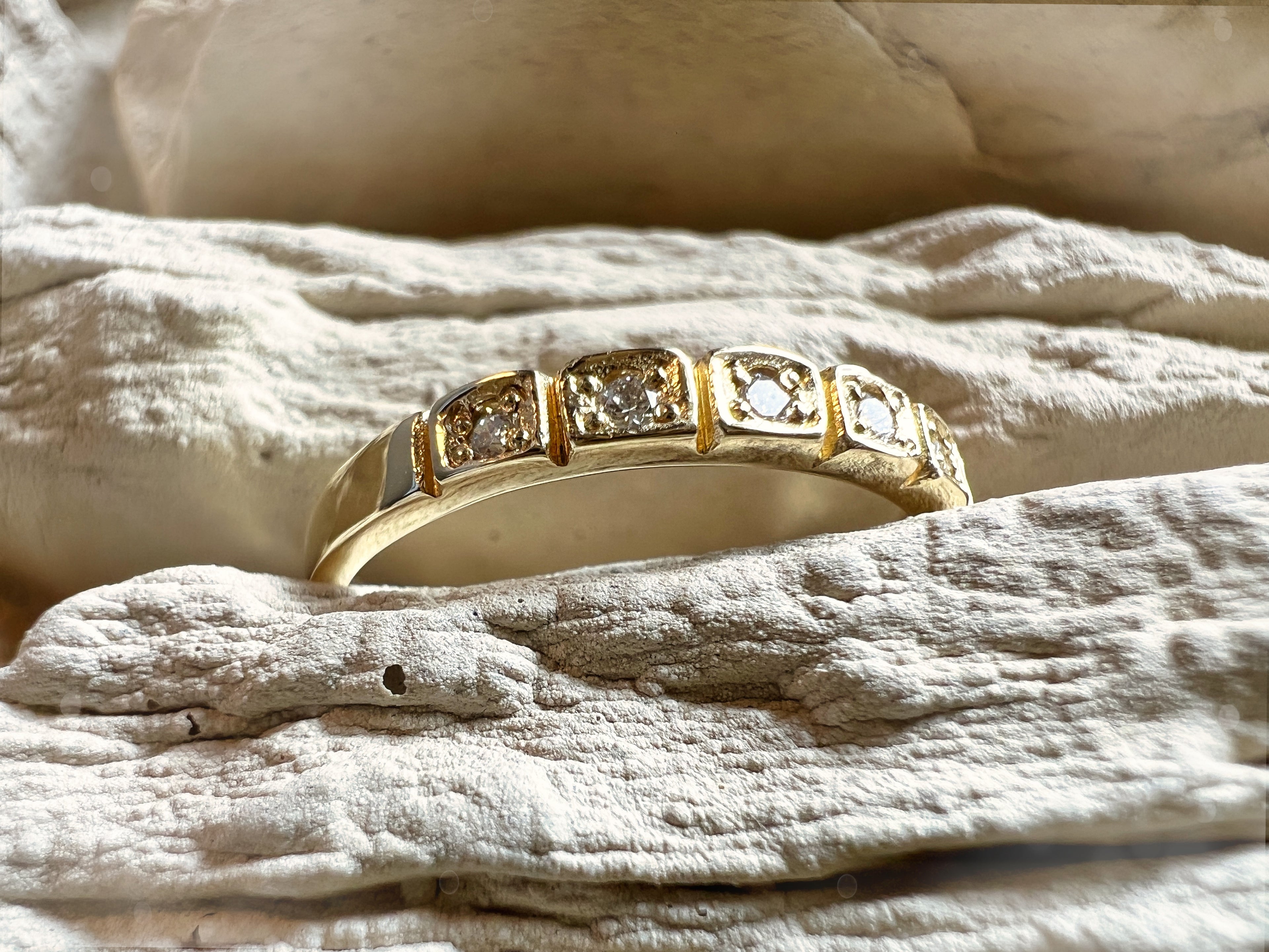 Luxus Diamondring / Verlobungsring „Memoire-Ring“  – 585er Gold - Nr. 54 (14)