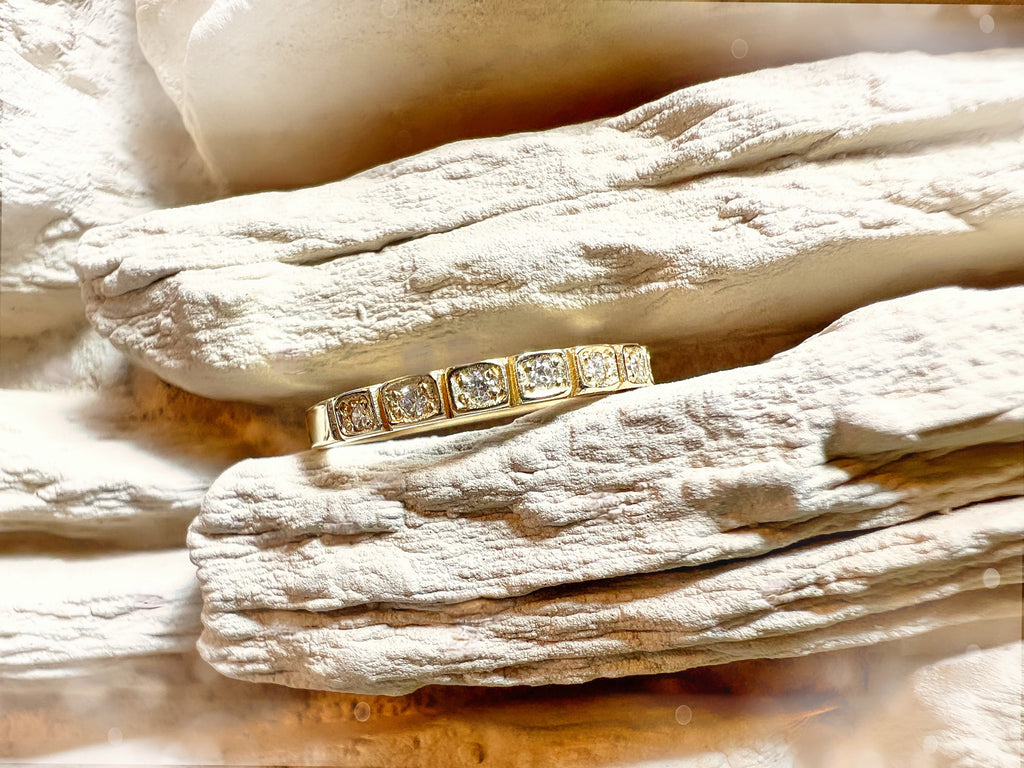 Luxus Diamondring / Verlobungsring „Memoire-Ring“  – 585er Gold - Nr. 54 (14)