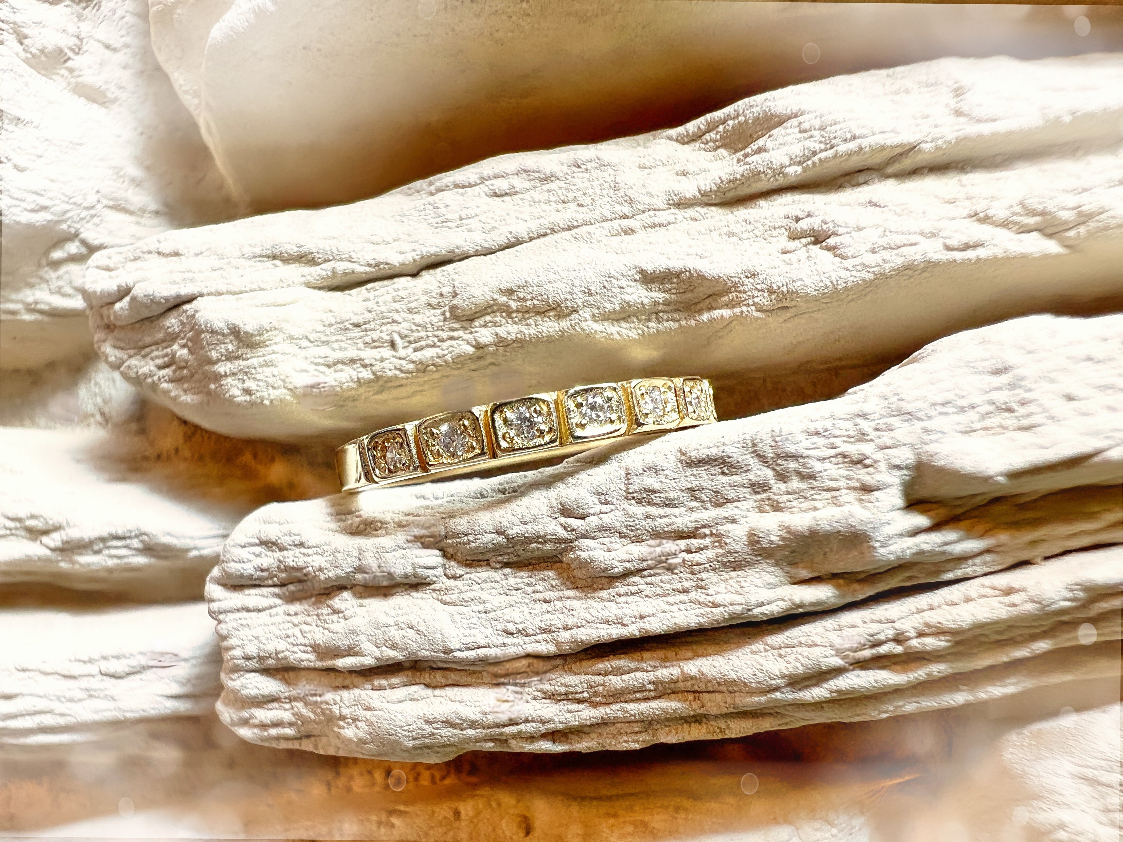 Luxus Diamondring / Verlobungsring „Memoire-Ring“  – 585er Gold - Nr. 54 (14)