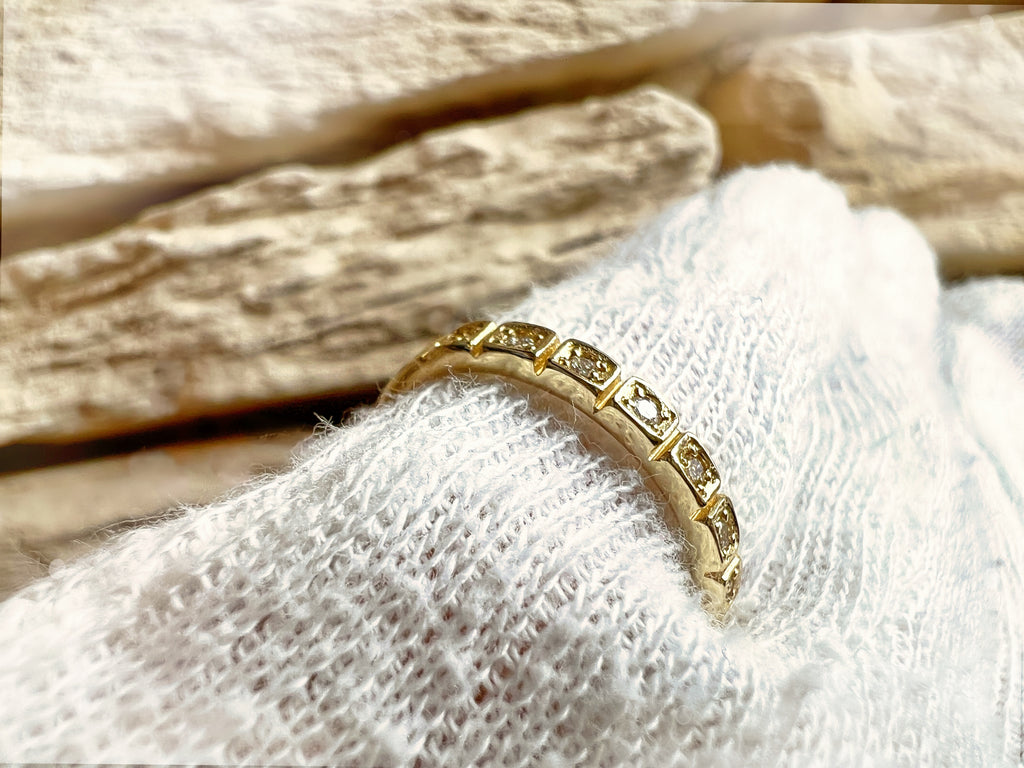 Luxus Diamondring / Verlobungsring „Memoire-Ring“  – 585er Gold - Nr. 54 (14)