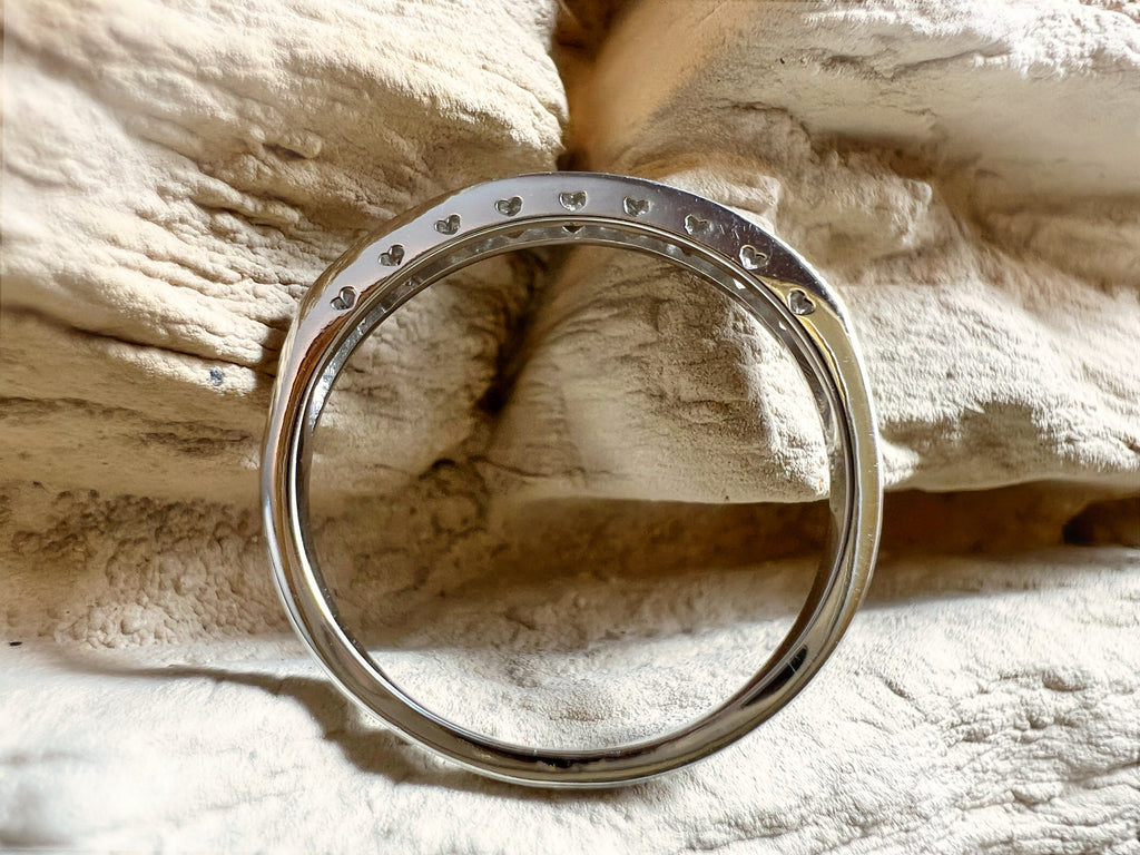 Luxus Diamantenring / Verlobungsring „Memoire“  – 585er Weißgold - Nr. 58 (18)