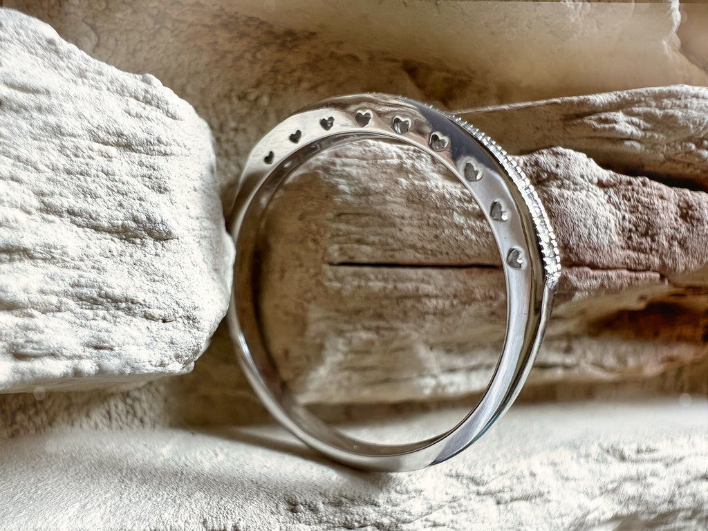 Luxus Diamantenring / Verlobungsring „Memoire“  – 585er Weißgold - Nr. 58 (18)