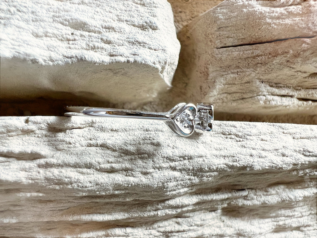 Luxus Diamantenring / Verlobungsring „LOVE“  – 585er Weißgold - Nr. 55-59 (15-19)