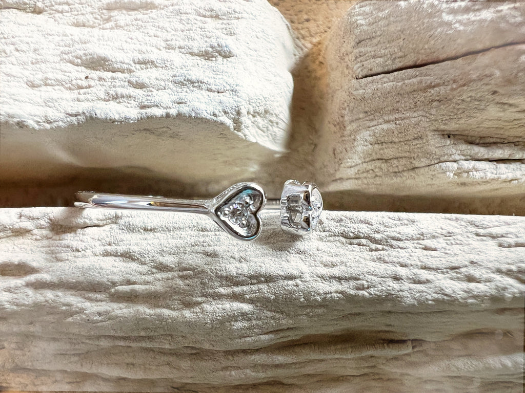 Luxus Diamantenring / Verlobungsring „LOVE“  – 585er Weißgold - Nr. 55-59 (15-19)