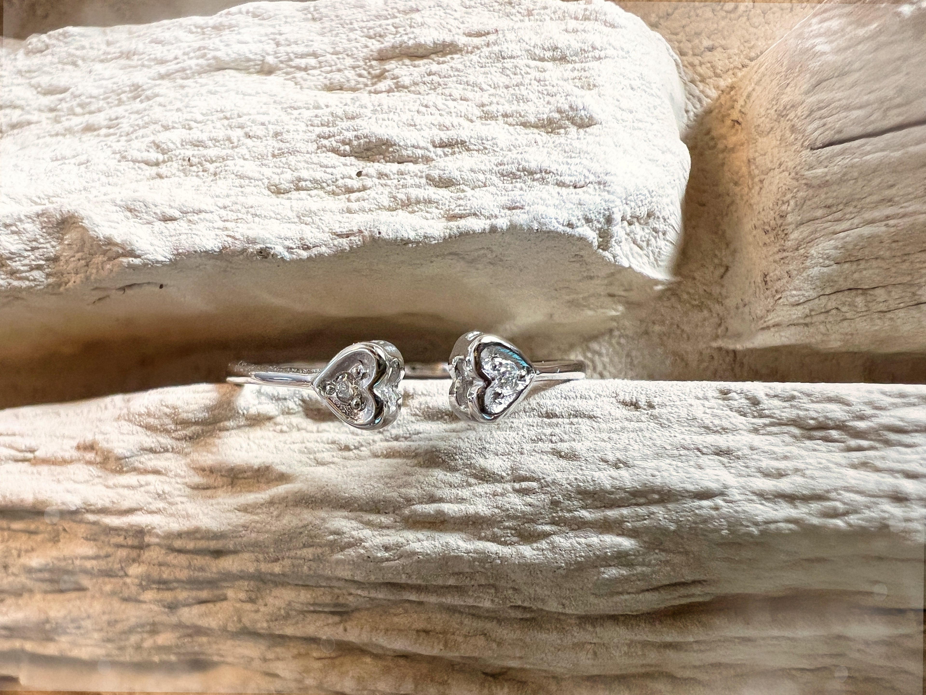 Luxus Diamantenring / Verlobungsring „LOVE“  – 585er Weißgold - Nr. 55-59 (15-19)