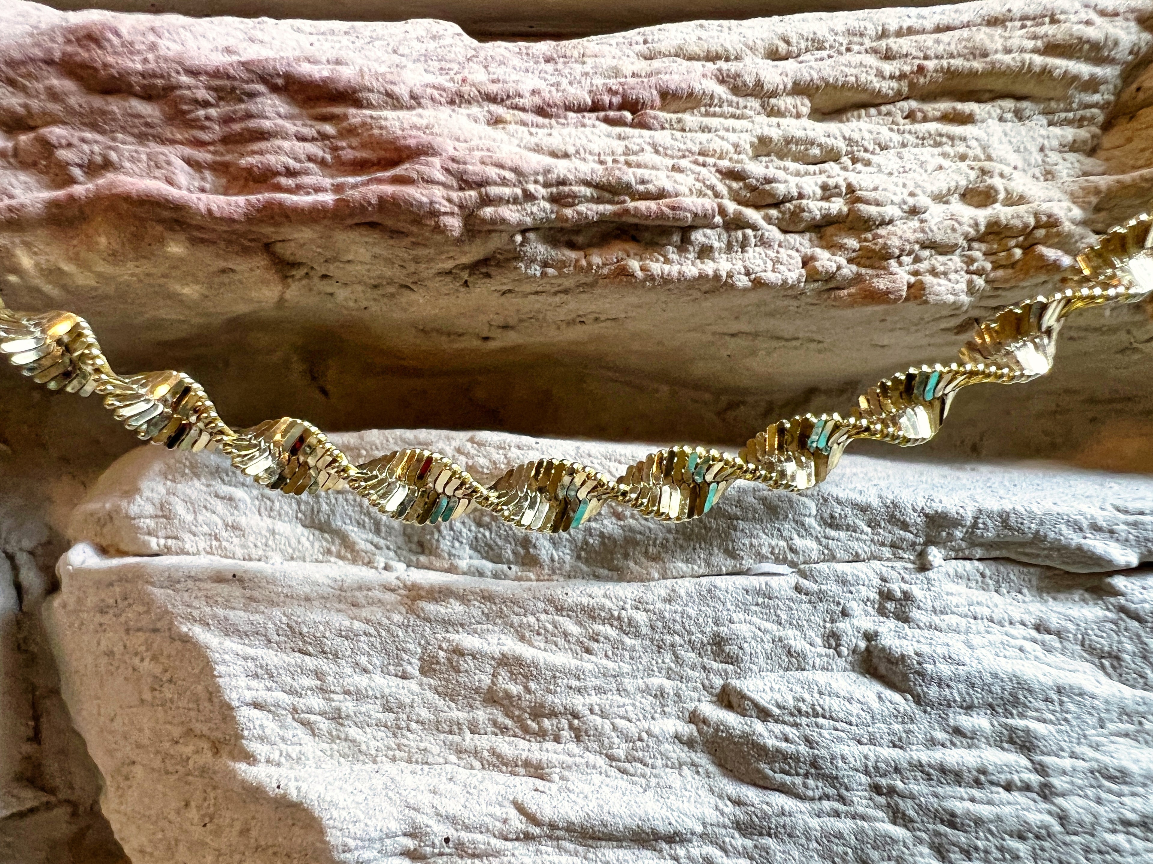 Hübsches 585er Goldarmband - Länge: 20 cm – Unisex