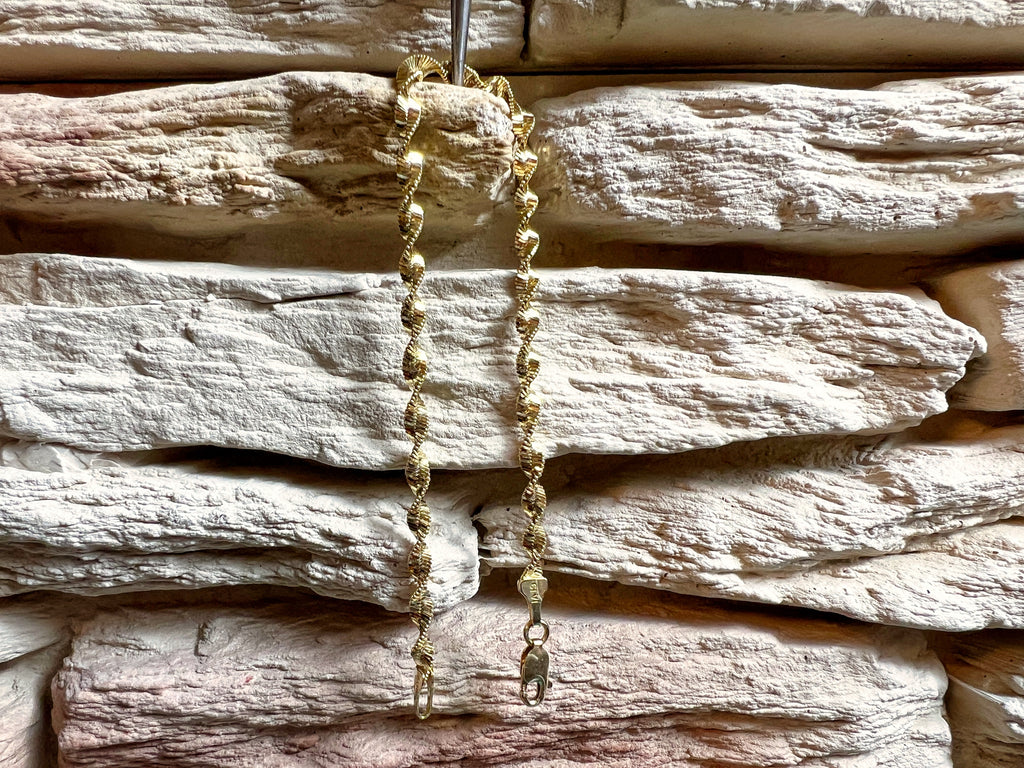 Hübsches 585er Goldarmband - Länge: 20 cm – Unisex