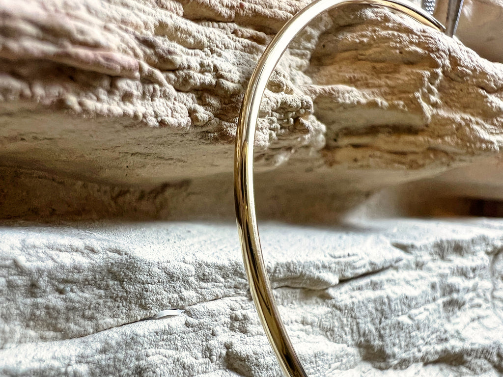 Armreif/Armspange aus 585er Gold - LOVE - 6x5 cm - UNIKAT