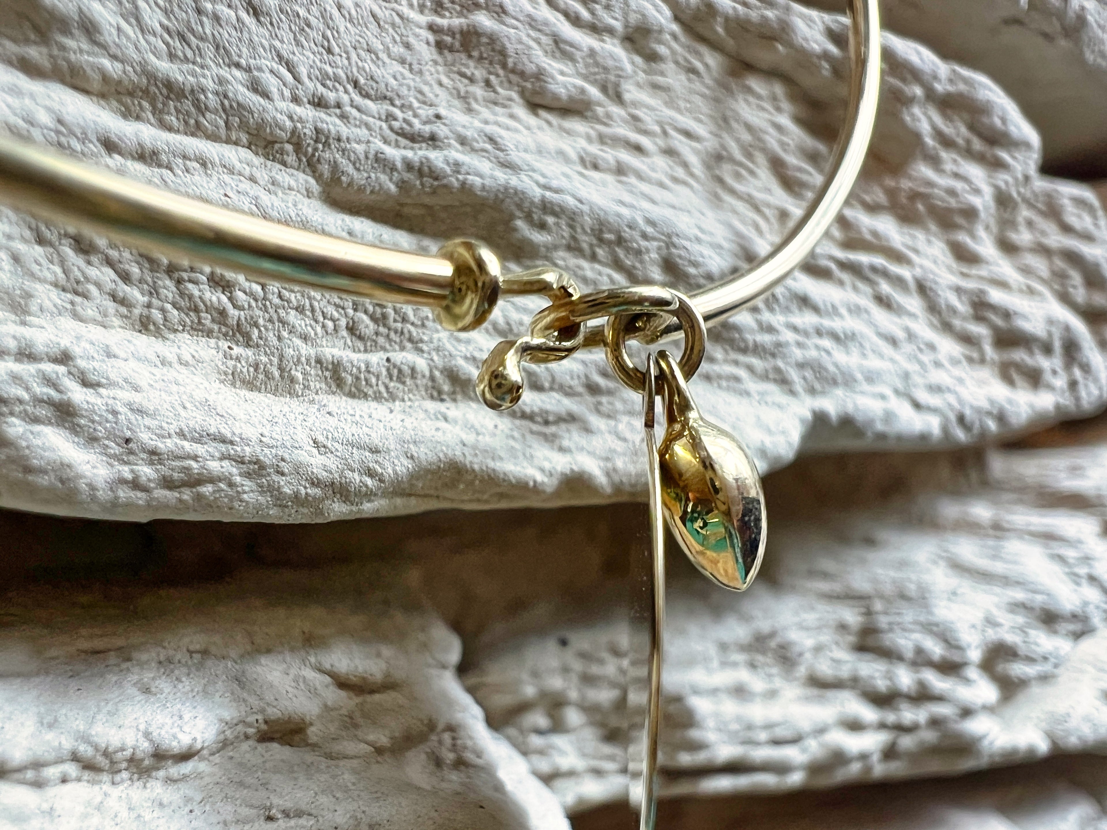 Armreif/Armspange aus 585er Gold - LOVE - 6x5 cm - UNIKAT