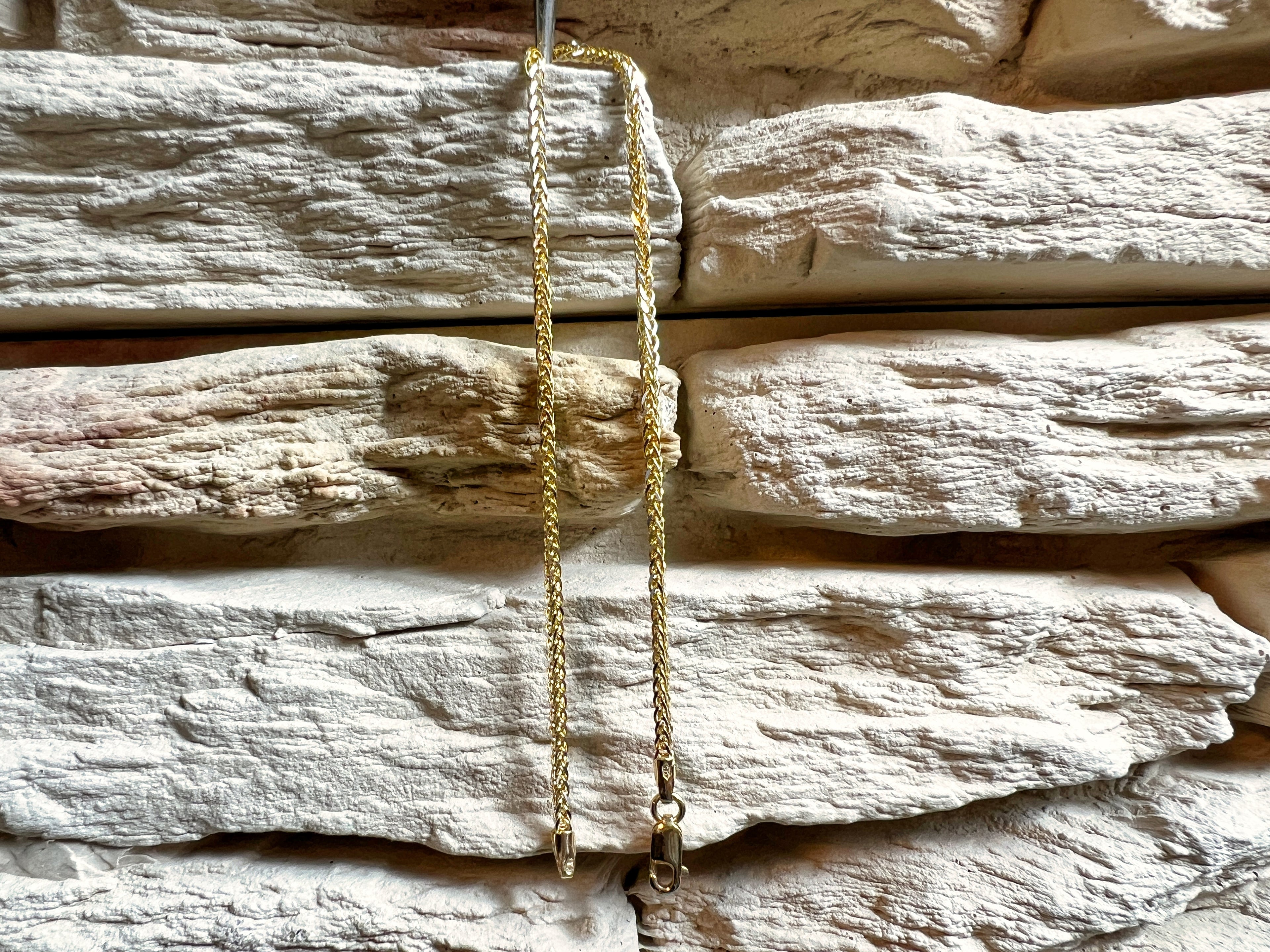 Unisex-Armband aus 585er Gold - Venezianerstil - glänzend - 18,0 cm