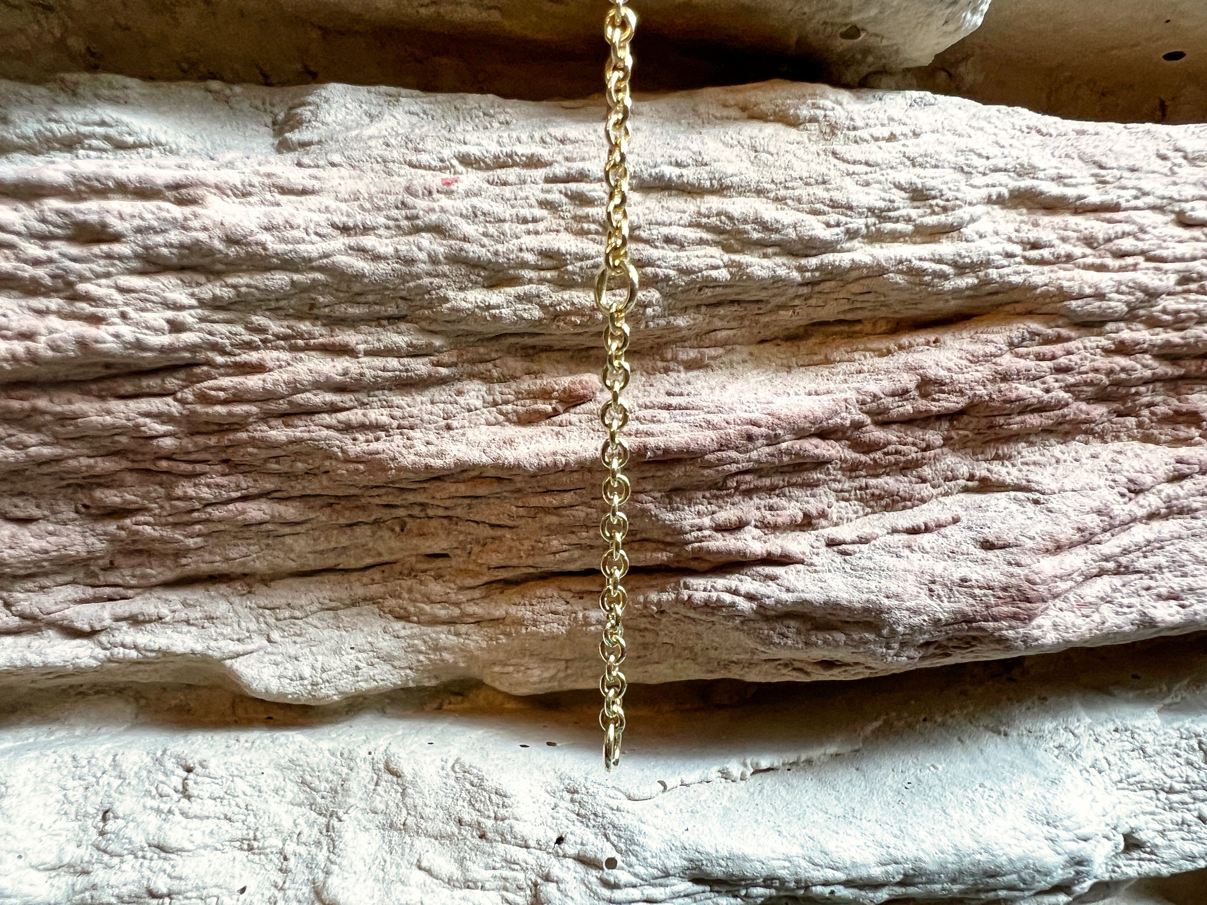 ID-Armband Baby 585er Gold - Füßchen mit Zirkonia - 11,5+13,5 cm - personalisierbar