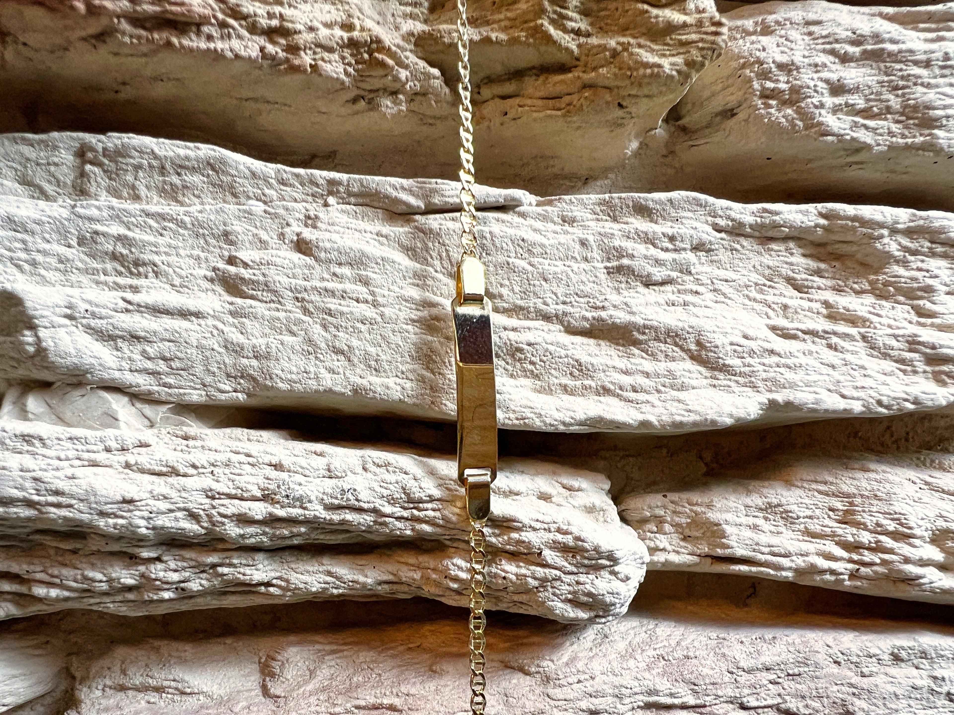 ID-Armband Baby 585er Gold - Klassik - 14 + 16 cm - personalisierbar