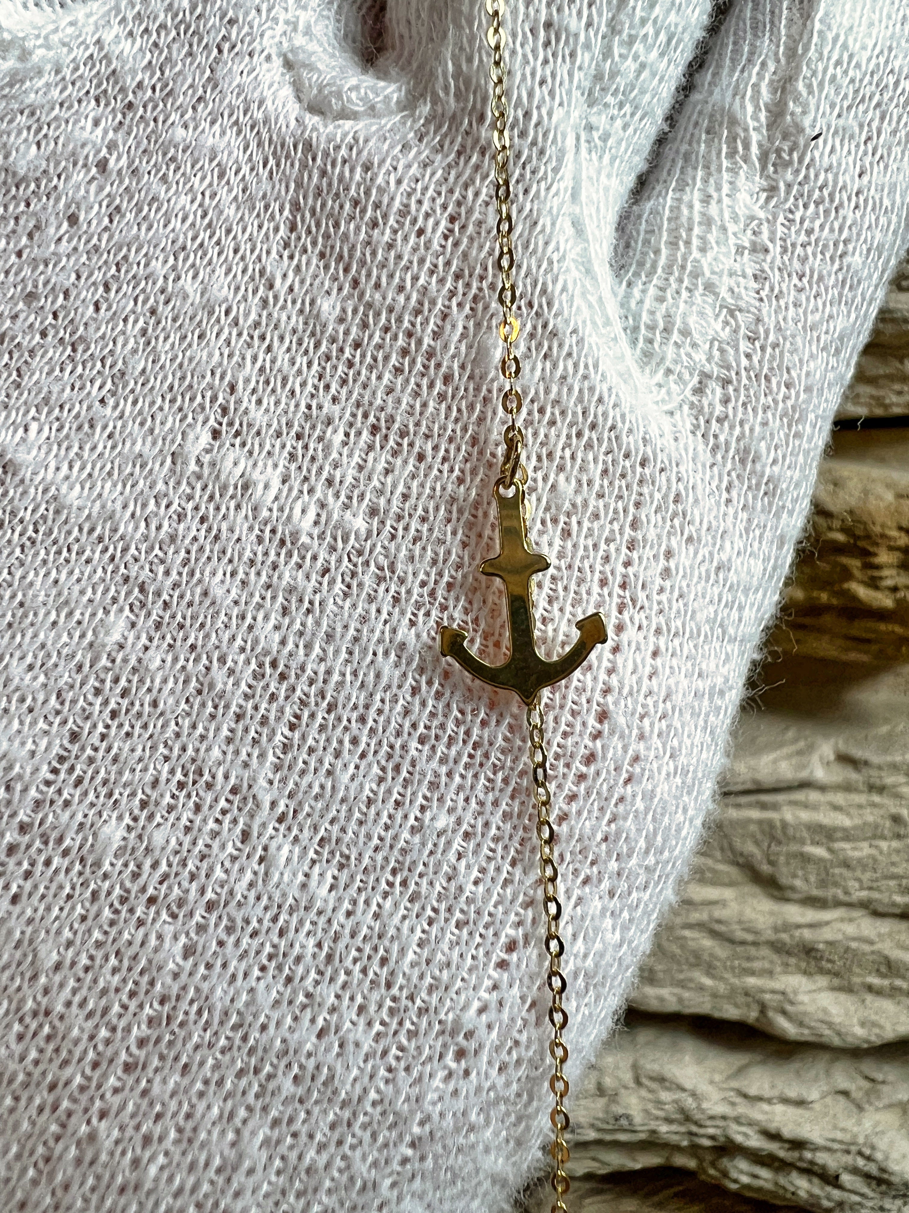 GLAUBE-LIEBE-HOFFNUNG Armband - 585er Gold - 17+19 cm