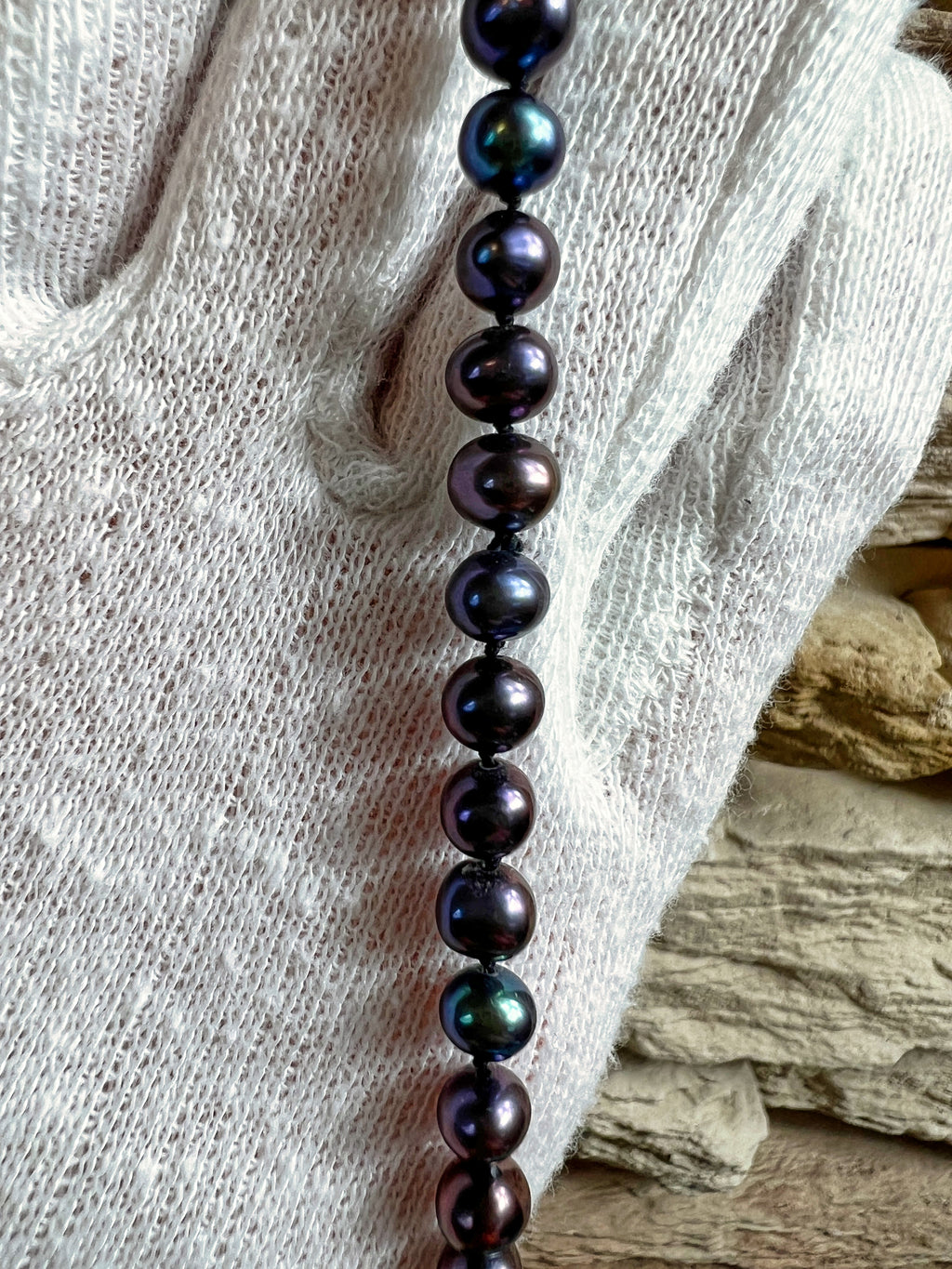 Edles Perlenarmband aus 585er Gold - WEISHEIT - ca. 20 cm