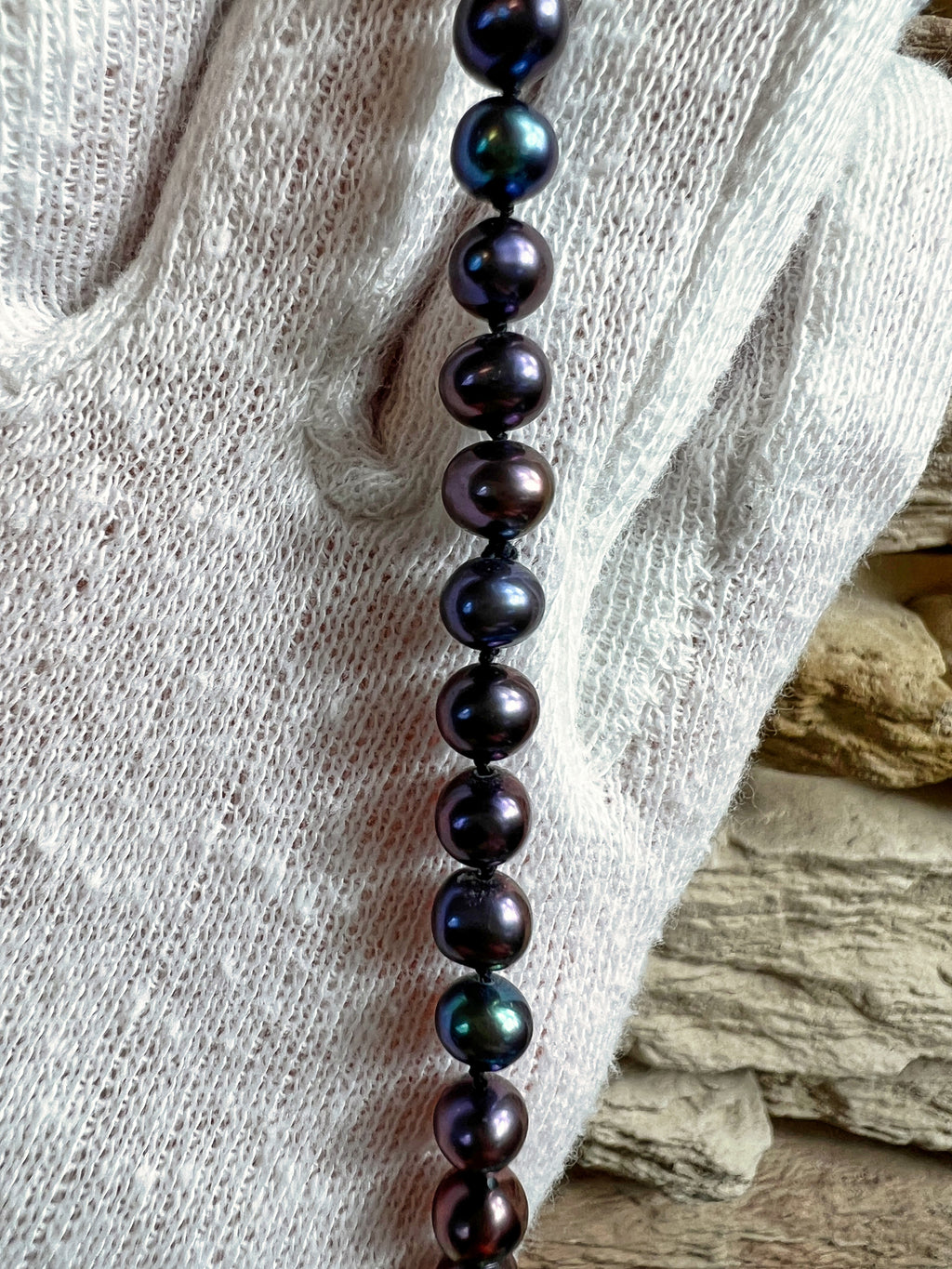 Edles Perlenarmband aus 585er Gold - WEISHEIT - ca. 20 cm