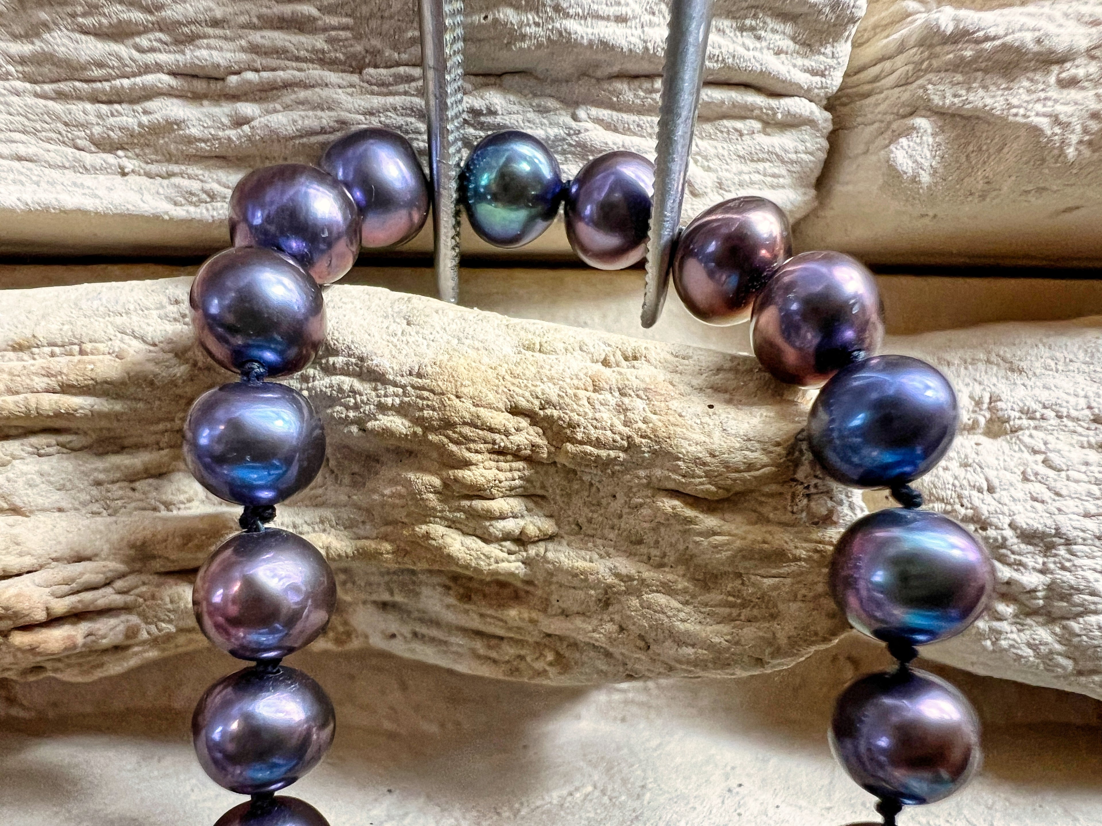 Edles Perlenarmband aus 585er Gold - WEISHEIT - ca. 20 cm