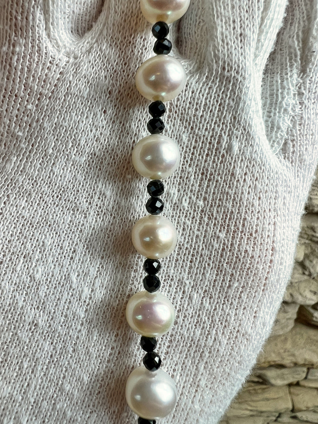 Edles Perlenarmband aus 333er Gold - GLÜCK & ENERGIE - 18,5 cm