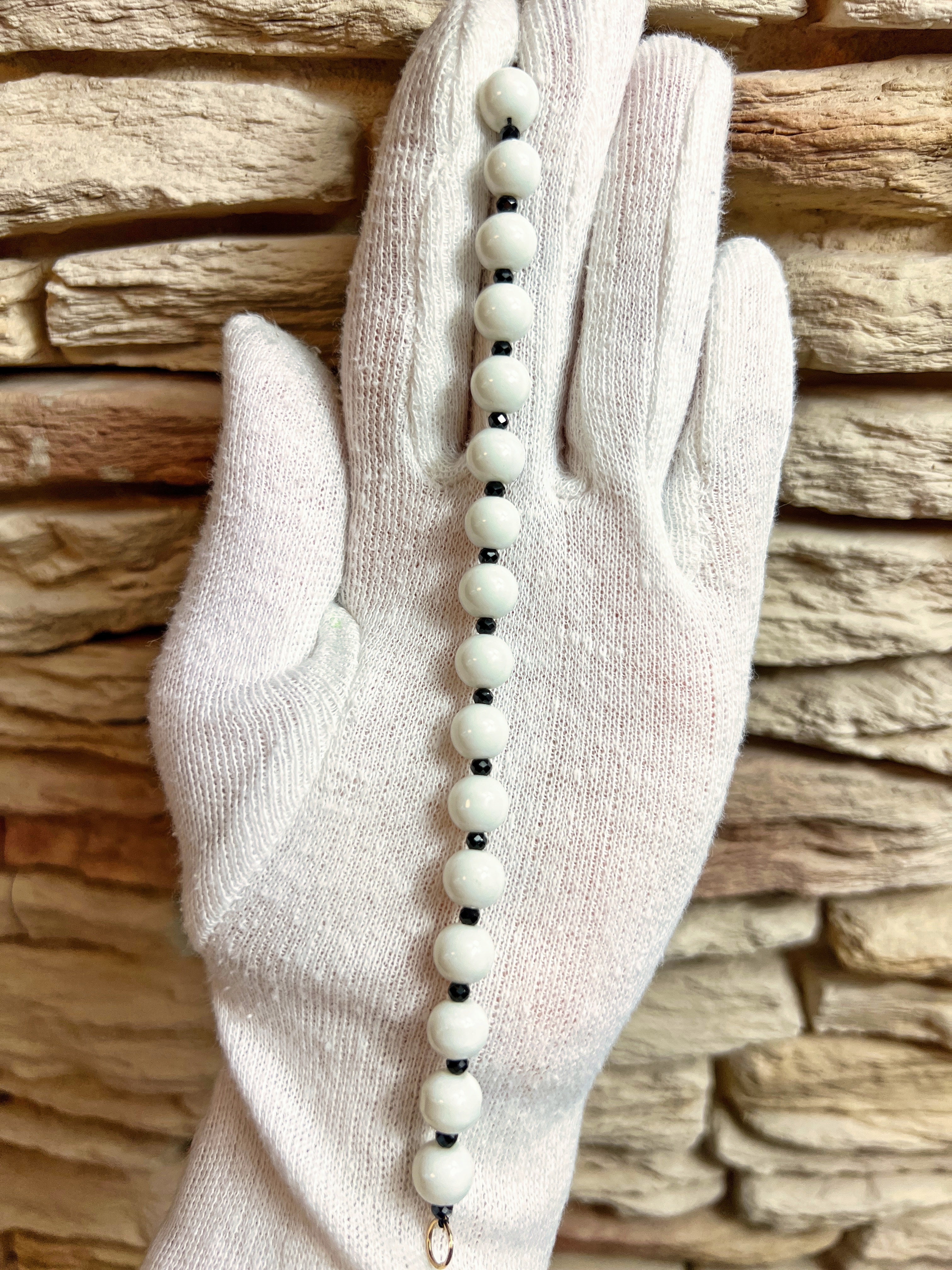 Edles Armband aus 585er Gold - INNERE RUHE & ENERGIE - 18 cm