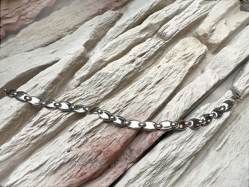 Modernes Armband - 925 Sterling Silber - ca. 19 cm - unisex