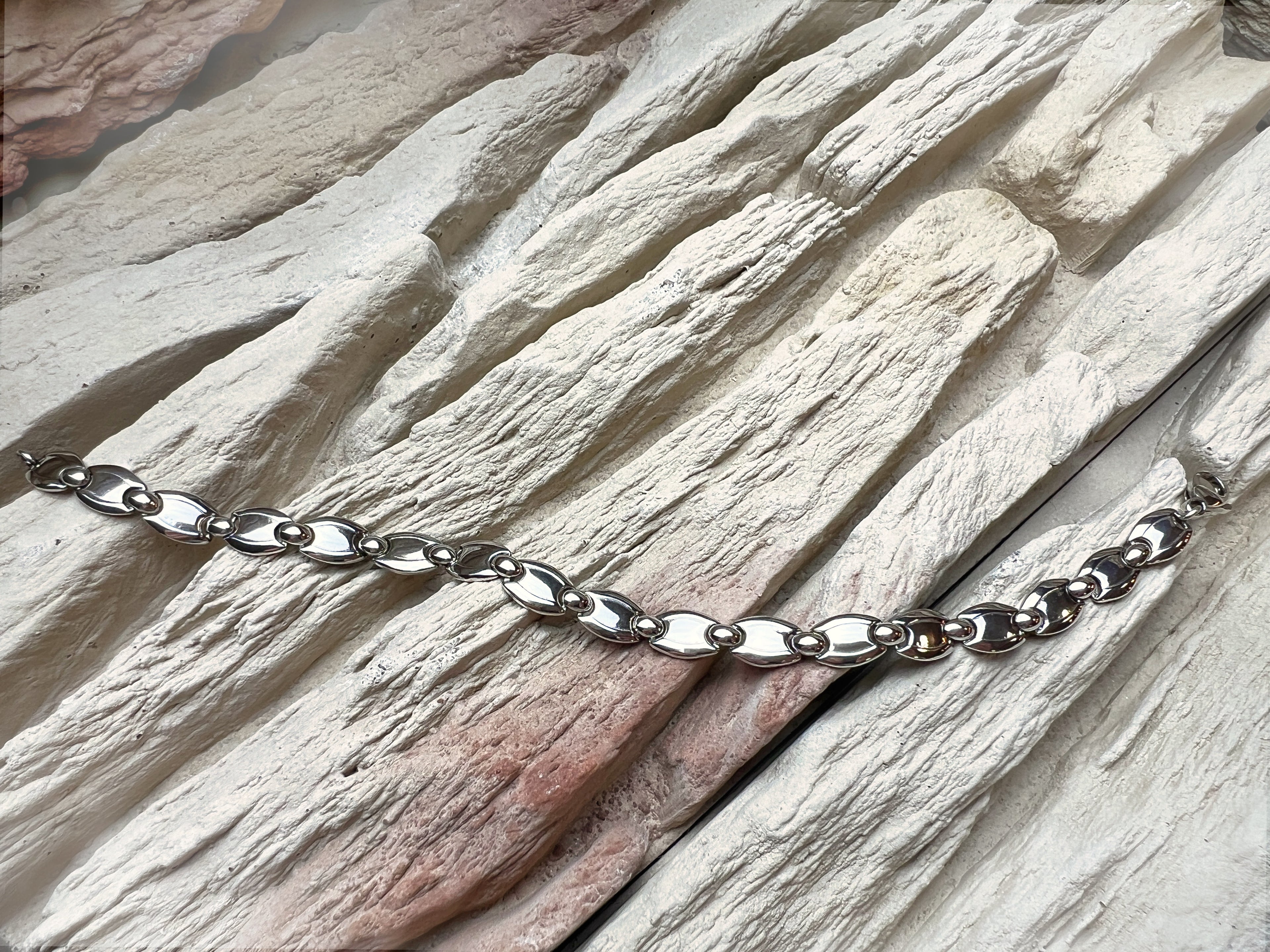 Modernes Armband - 925 Sterling Silber - ca. 19 cm - unisex