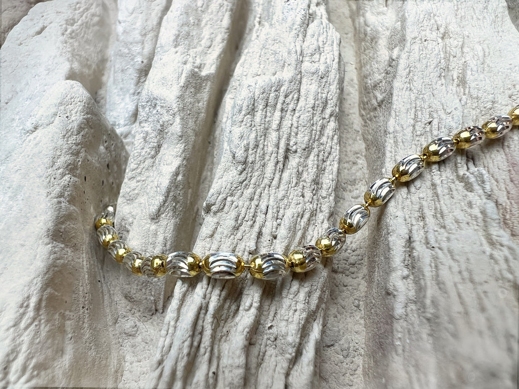 "Zärtlichkeit" Armband - 925 Sterling Silber - vergoldet - 21 cm