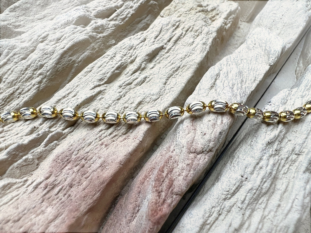 "Zärtlichkeit" Armband - 925 Sterling Silber - vergoldet - 21 cm