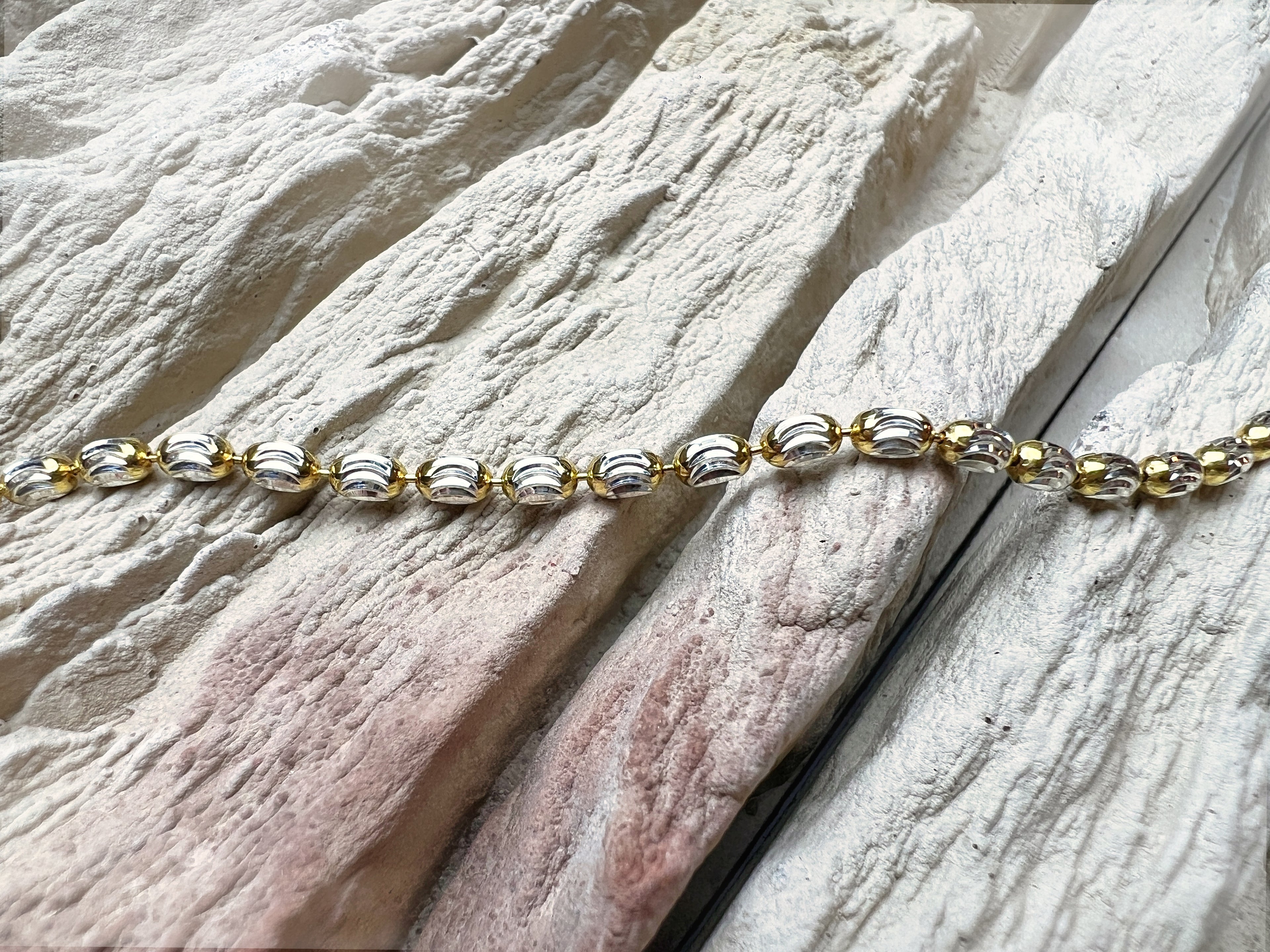 "Zärtlichkeit" Armband - 925 Sterling Silber - vergoldet - 21 cm