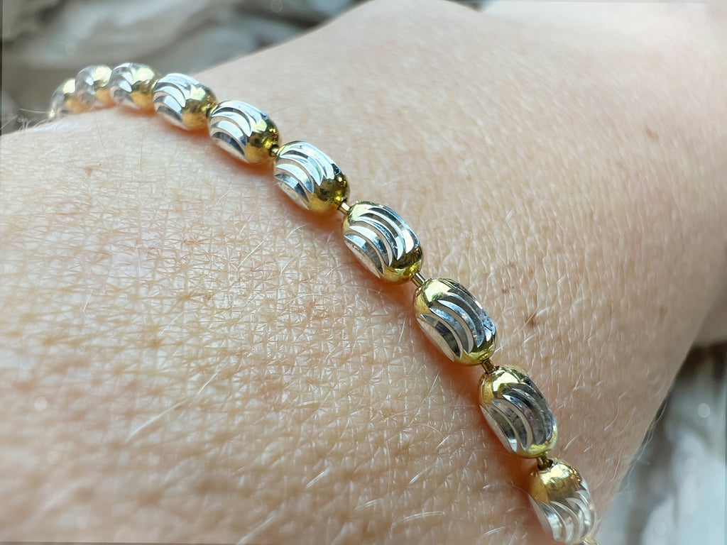 "Zärtlichkeit" Armband - 925 Sterling Silber - vergoldet - 21 cm