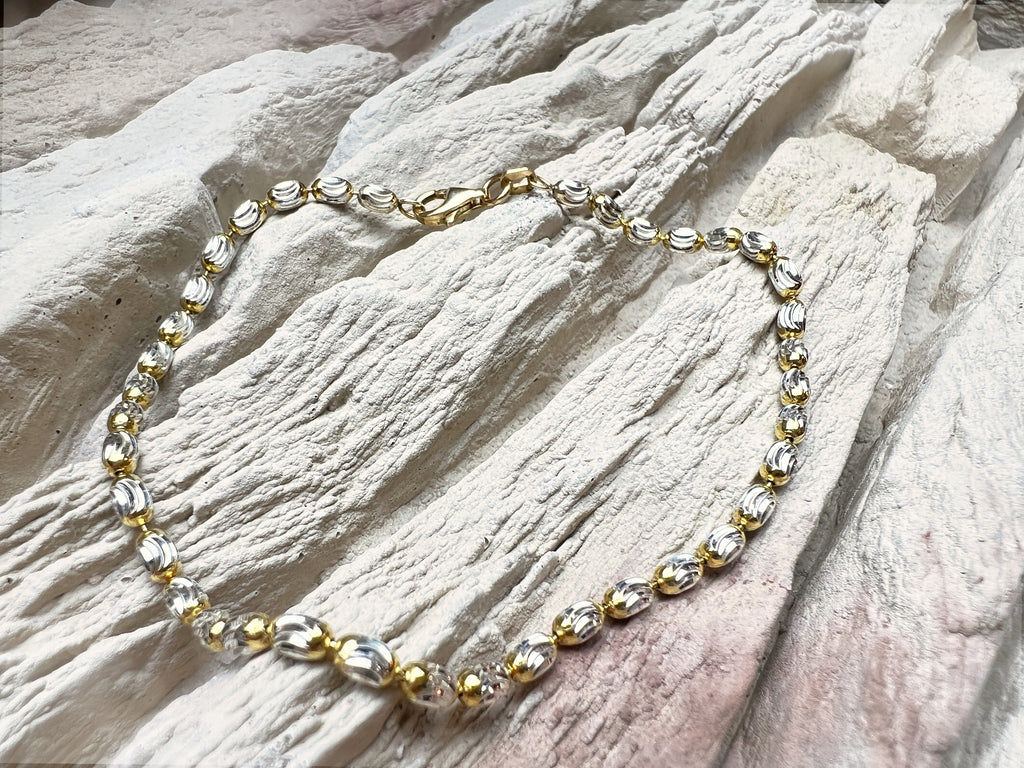 "Zärtlichkeit" Armband - 925 Sterling Silber - vergoldet - 21 cm