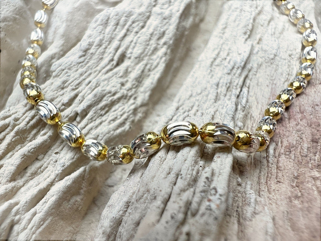 "Zärtlichkeit" Armband - 925 Sterling Silber - vergoldet - 21 cm