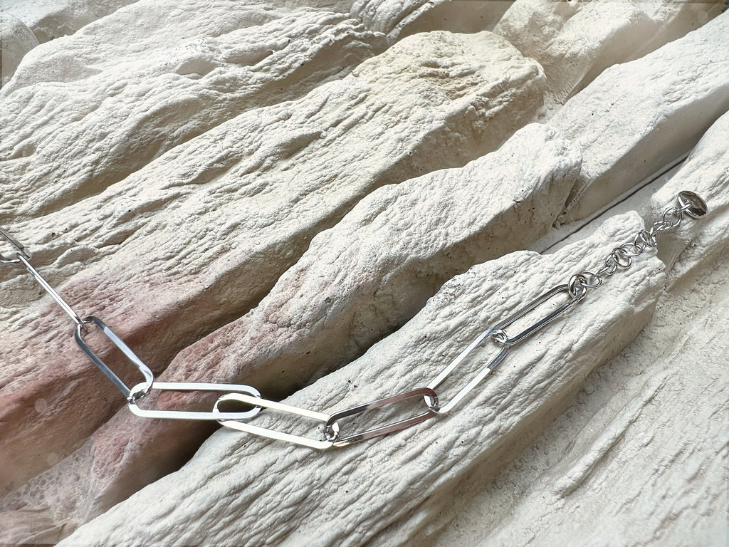 Edles Großglieder-Armband "zeitlose Eleganz" 925 Sterling Silber - ab 17 cm